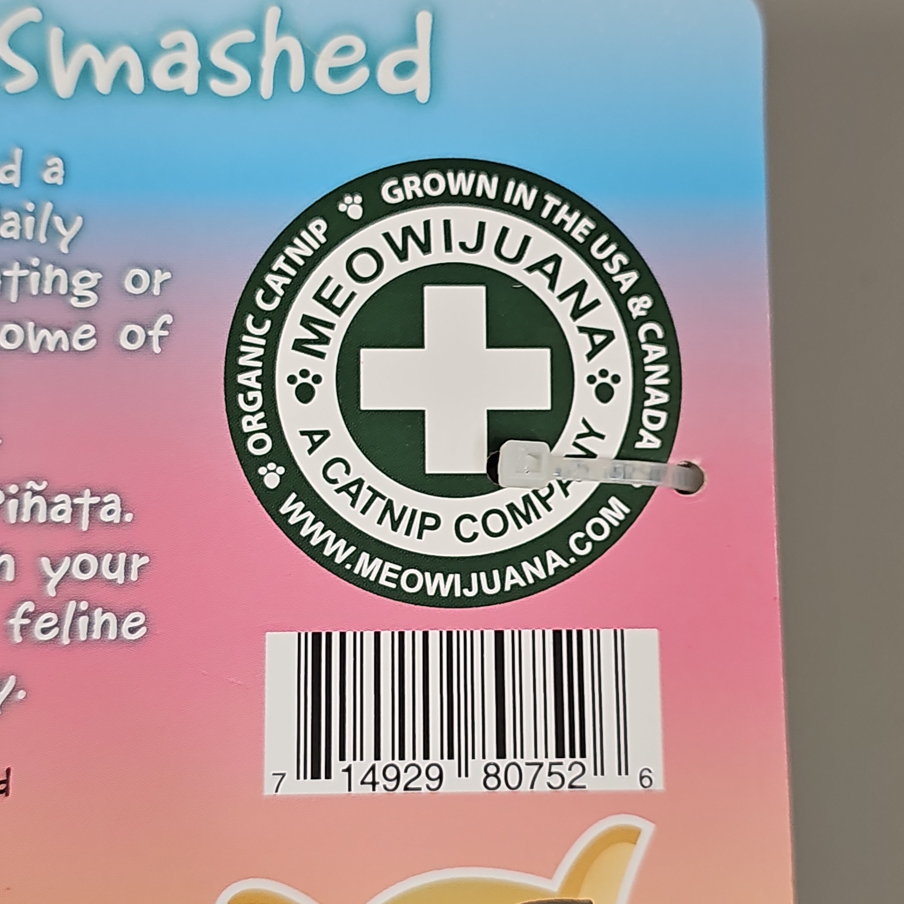 SMARTER PAW Meowijuana Organic Catnip Toy CASE OF 24! Get Smashed Llama Party Pinata Cat Toy (New)