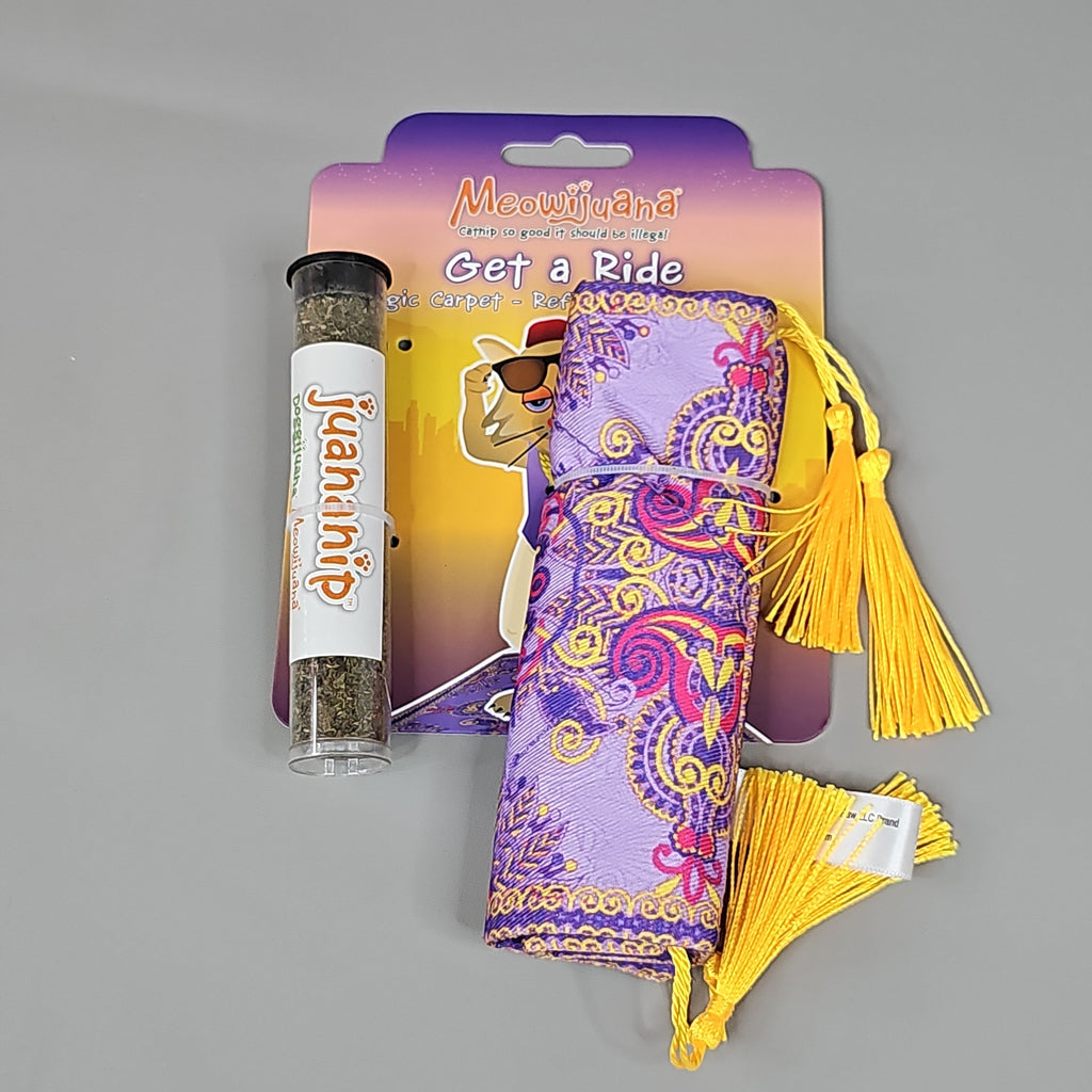 SMARTER PAW Meowijuana Organic Catnip Toy Get a Ride Magic Carpet Cat Toy (New)