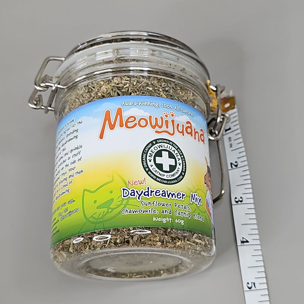 SMARTER PAW Meowijuana Organic Catnip Case of 4 Jars Daydreamer Mix for Cats (New)