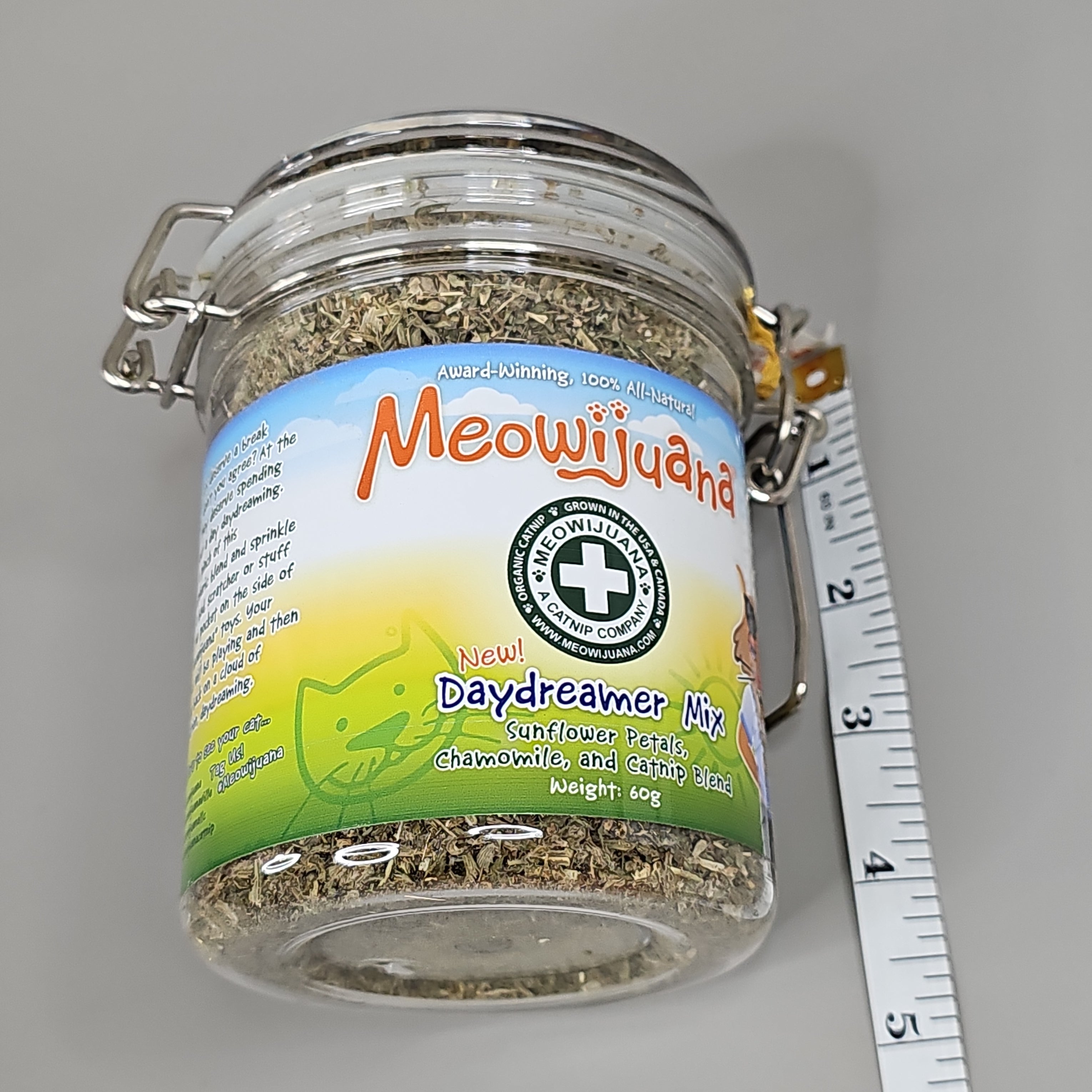 SMARTER PAW Meowijuana Organic Catnip Case of 4 Jars Daydreamer Mix for Cats (New)