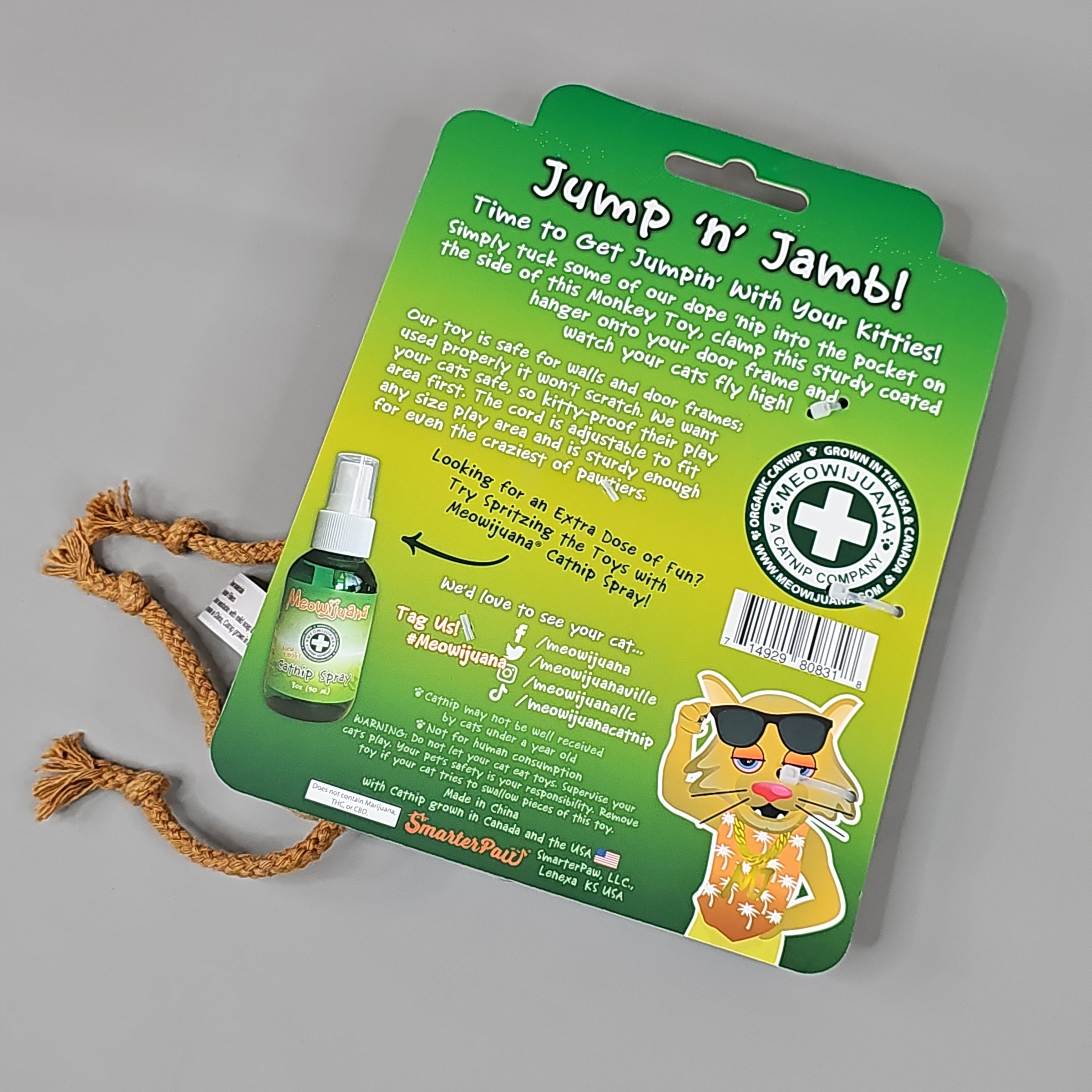 SMARTER PAW Meowijuana Organic Catnip Cat Toy Variety Pack (New)