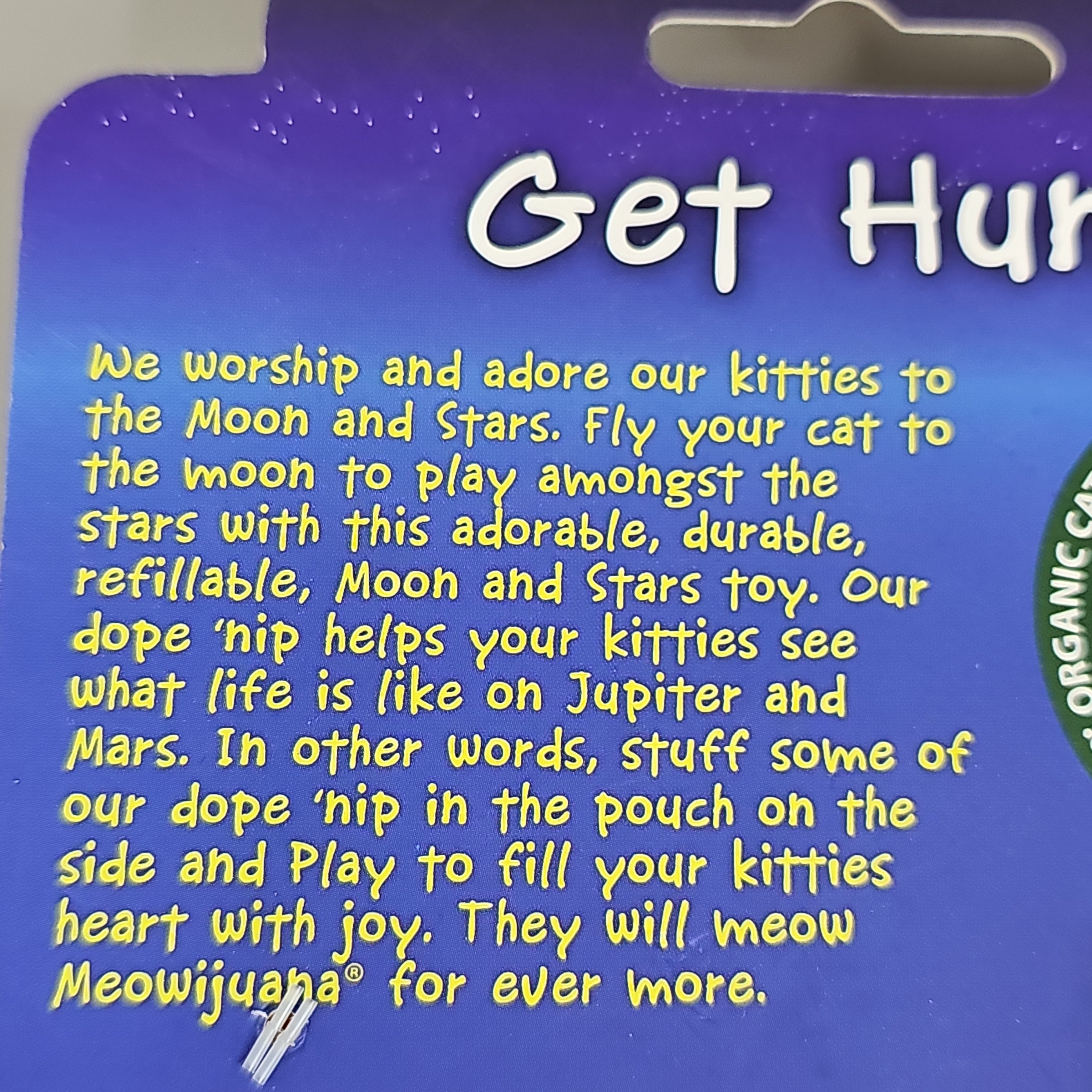 SMARTER PAW Meowijuana Organic Catnip Toy CASE OF 24! Get Hung Moon & Starts Cat Toy (New)