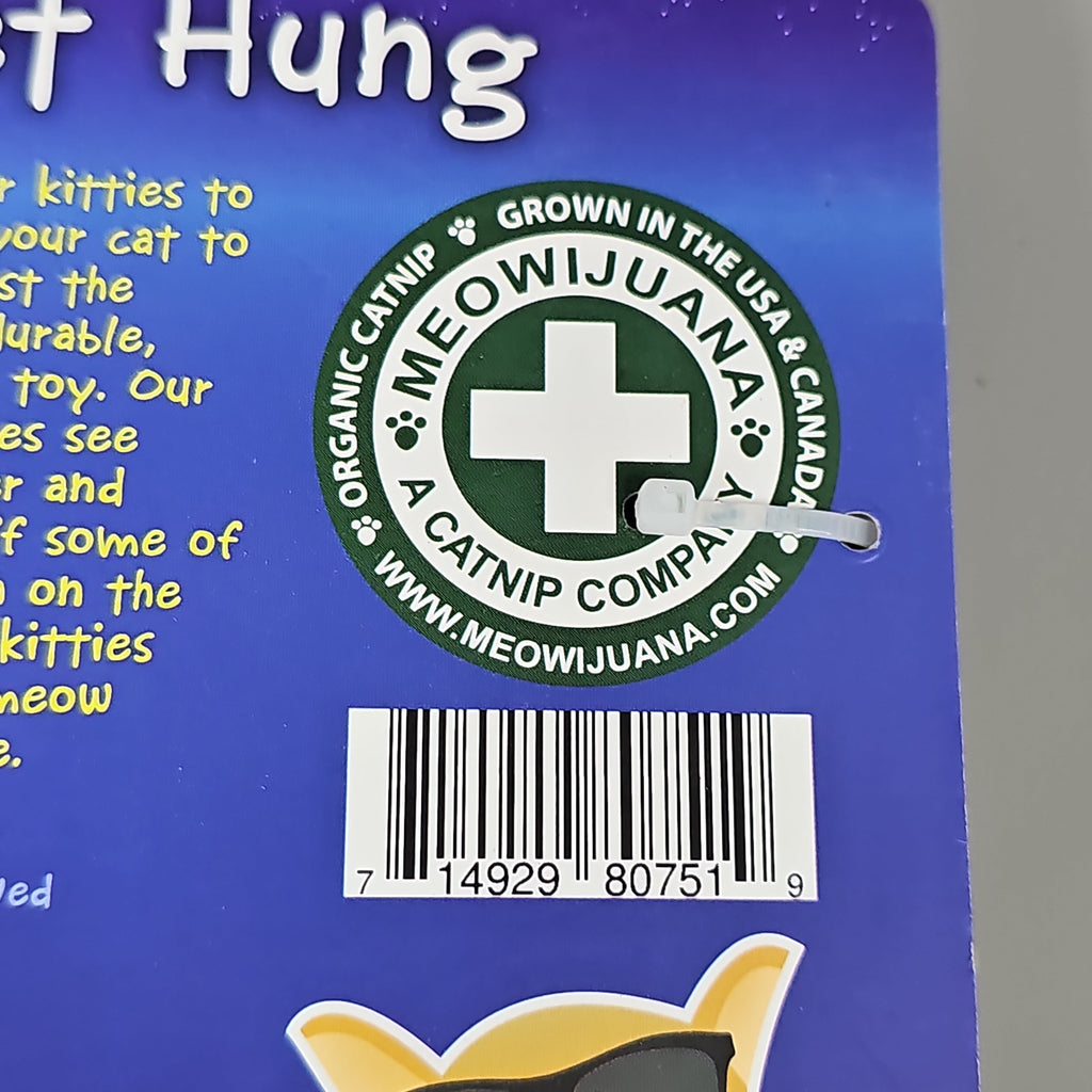 SMARTER PAW Meowijuana Organic Catnip Toy CASE OF 24! Get Hung Moon & Starts Cat Toy (New)