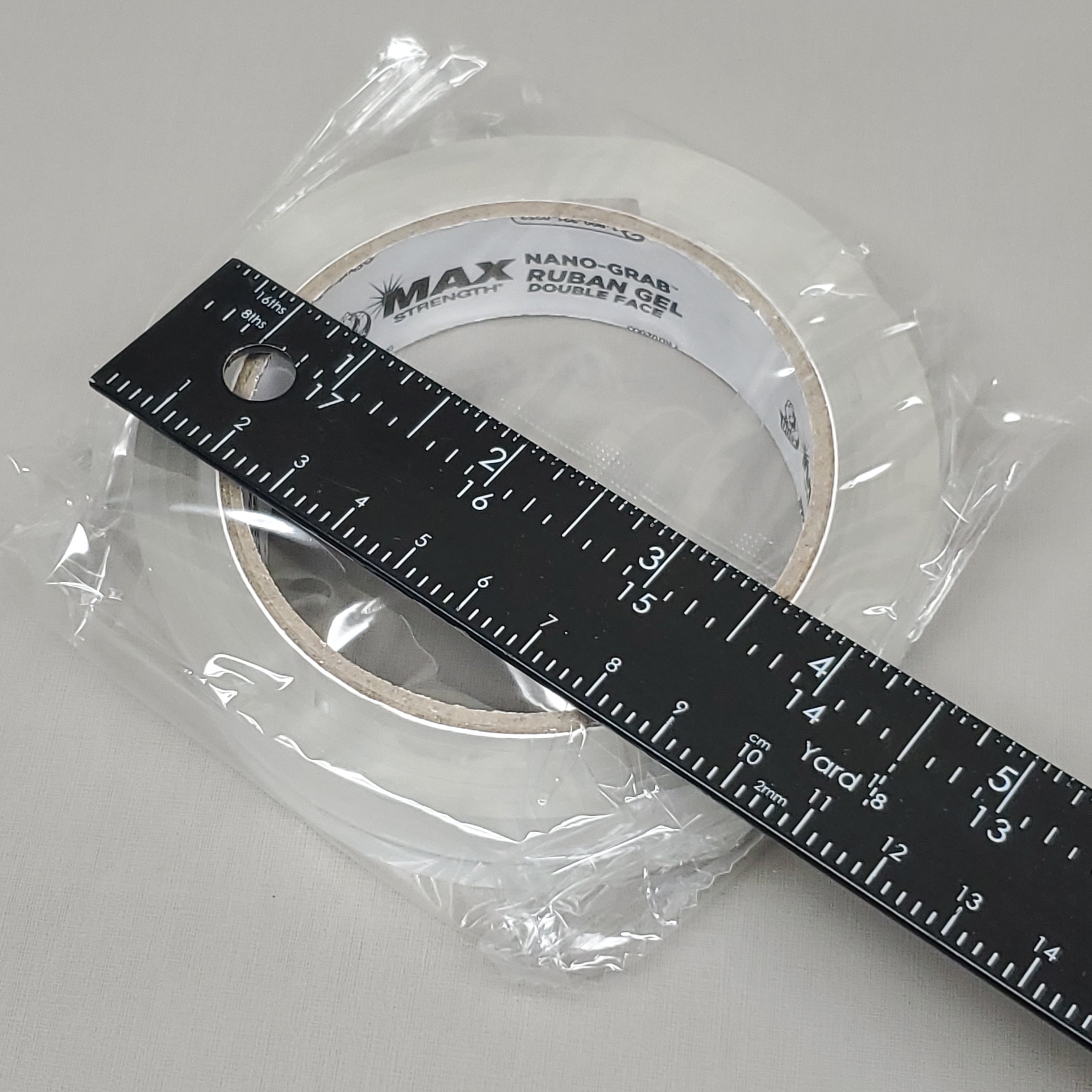 SHURTAPE Duck Max Strength Nano-Grab Double Sided Gel Tape .49"X5' 2mm Gauge (New)