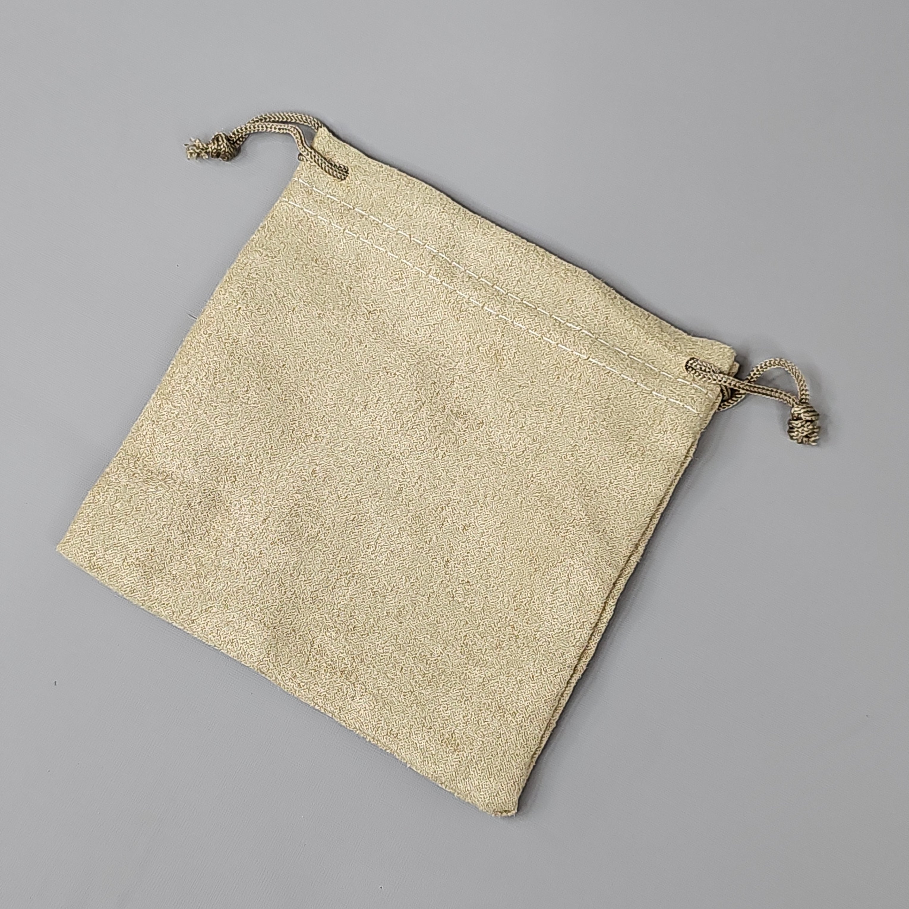 DRAWSTRING POUCH 100 Count 4.75" x 4.75" Medium Fabric Bag for Gifts, Party & Wedding Favors, Jewelry, Game Pieces (New)