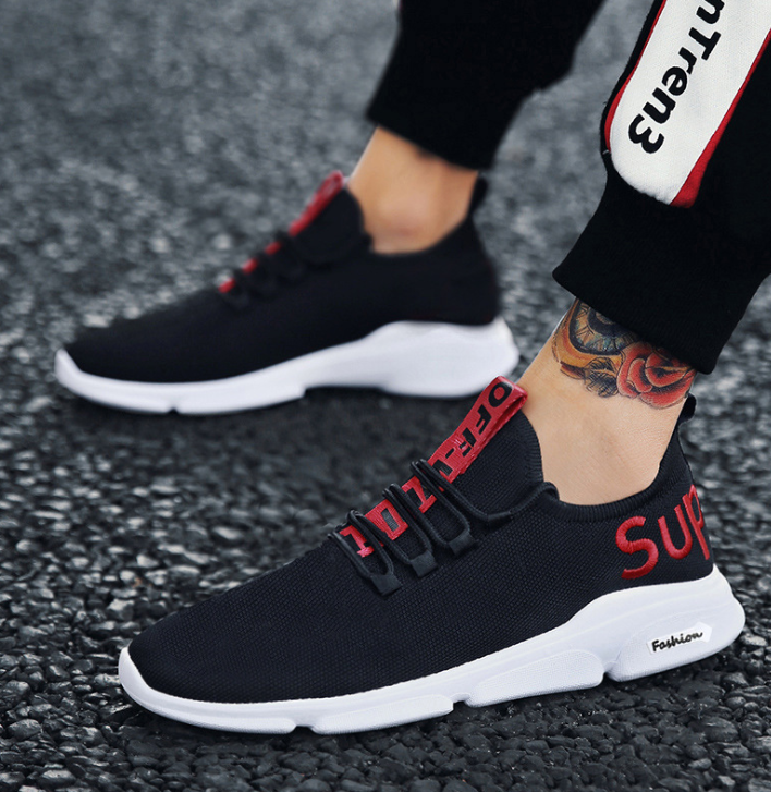 New men's sports shoes trend shoes fashion sports casual shoes students running shoes single shoes