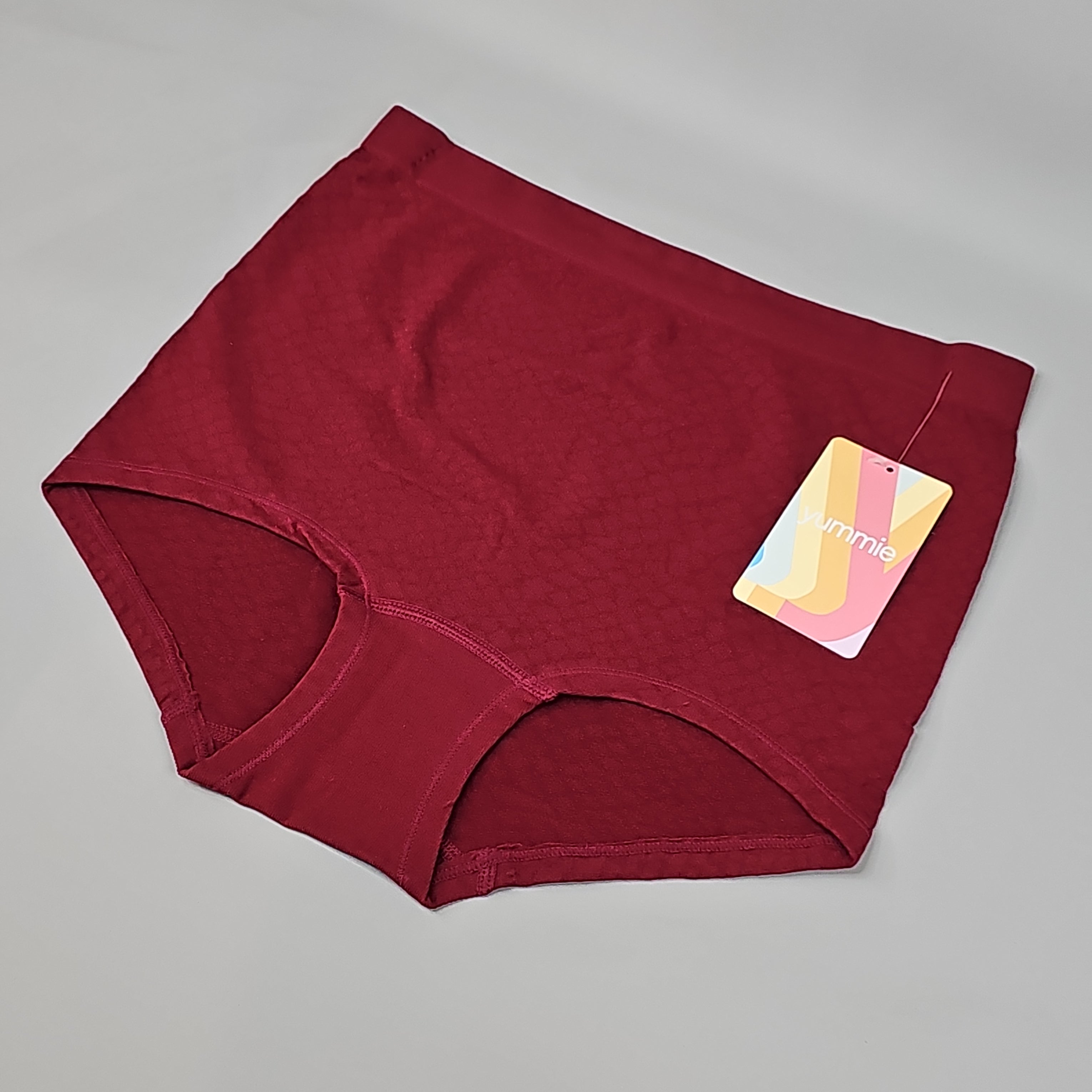 YUMMIE Lexi Mid Waist Girlshort Cabernet Women's Underwear Sz S/M Black YT5-306-CAB-S/M (New)