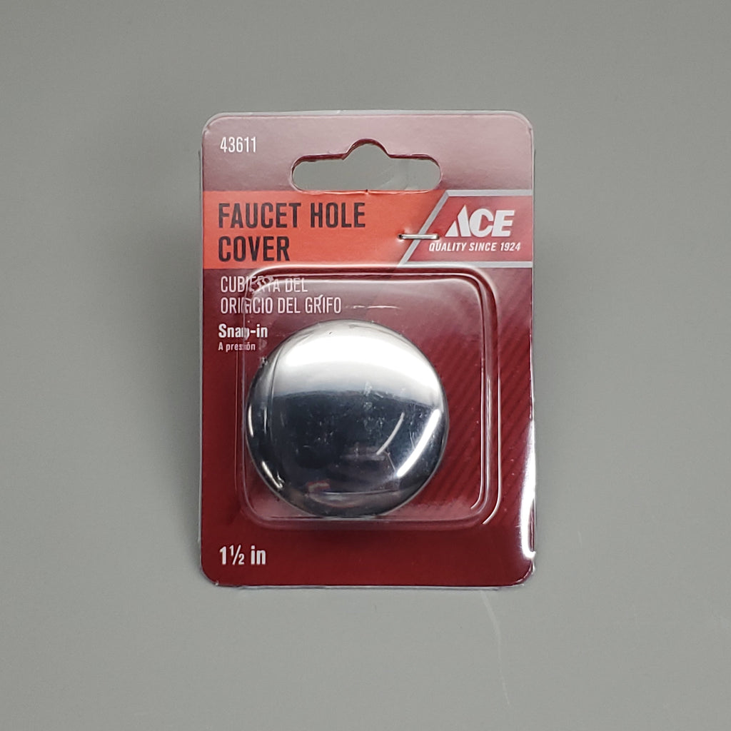 ACE 5 PK of Snap In Faucet Hole Covers Chrome 1.5" 43611 (New)