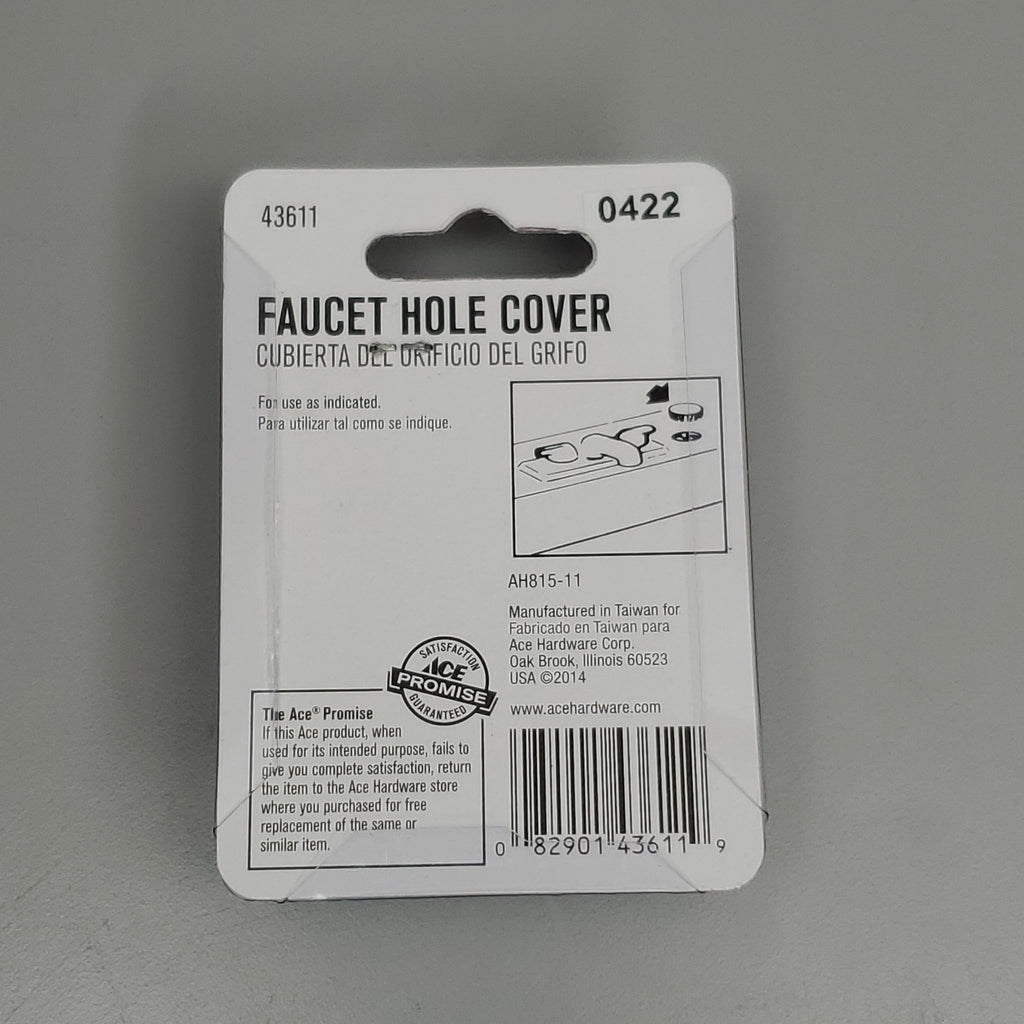 ACE 5 PK of Snap In Faucet Hole Covers Chrome 1.5" 43611 (New)