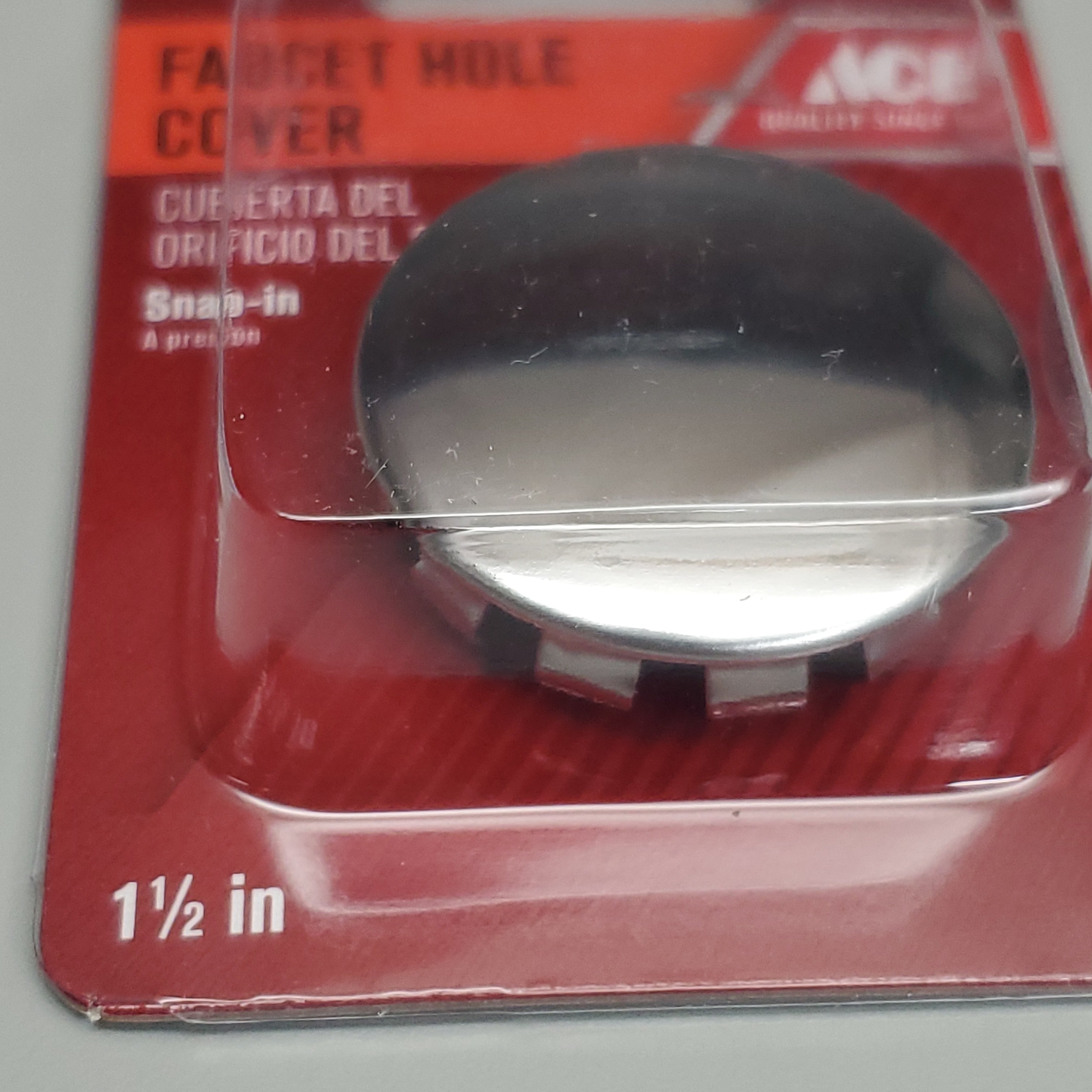 ACE 5 PK of Snap In Faucet Hole Covers Chrome 1.5" 43611 (New)