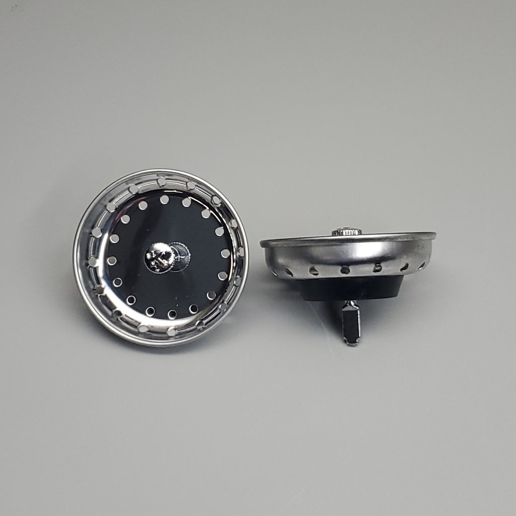 KEENEY 2 PK Strainer Baskets Fixed Post Stainless Steel Finish 3.5" K22022 (New)