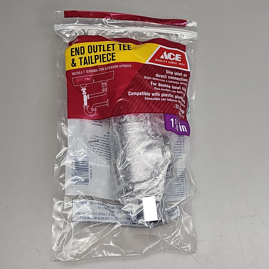 ACE End Outlet Tee & Tailpiece 1.5" AH20217 49249 (New)