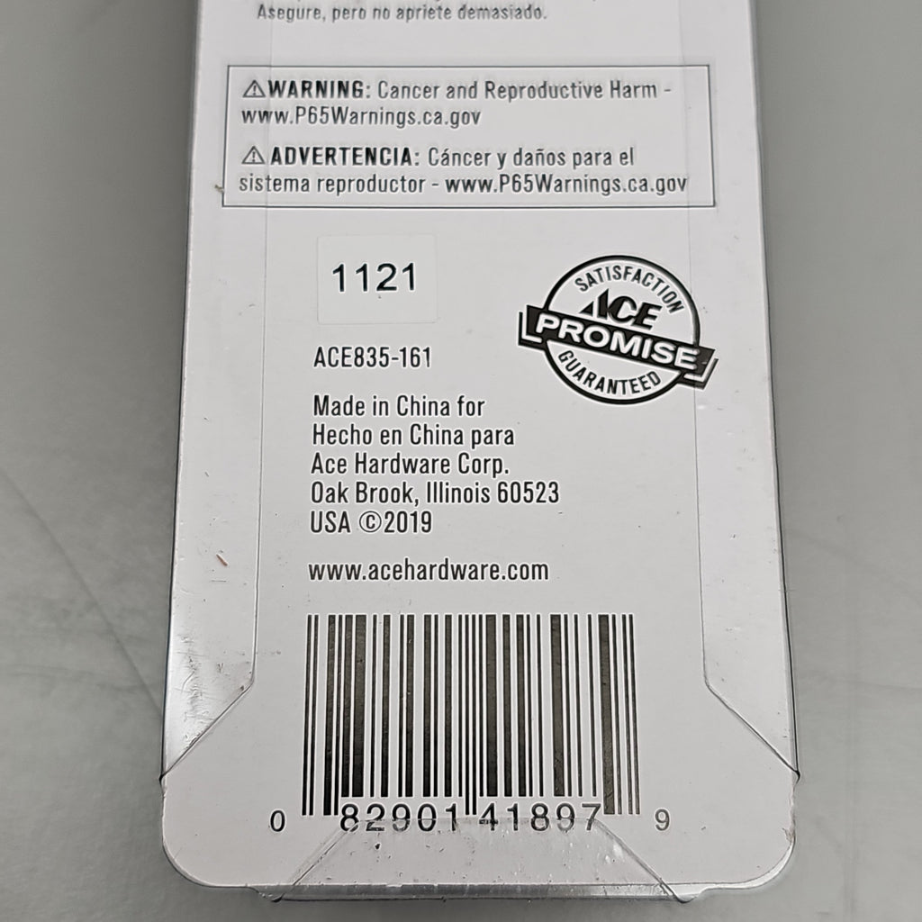 ACE HARDWARE Toilet Screw Set 12-Pk 1/4" x 3.5" Brass ACE835-161 41897 (New)