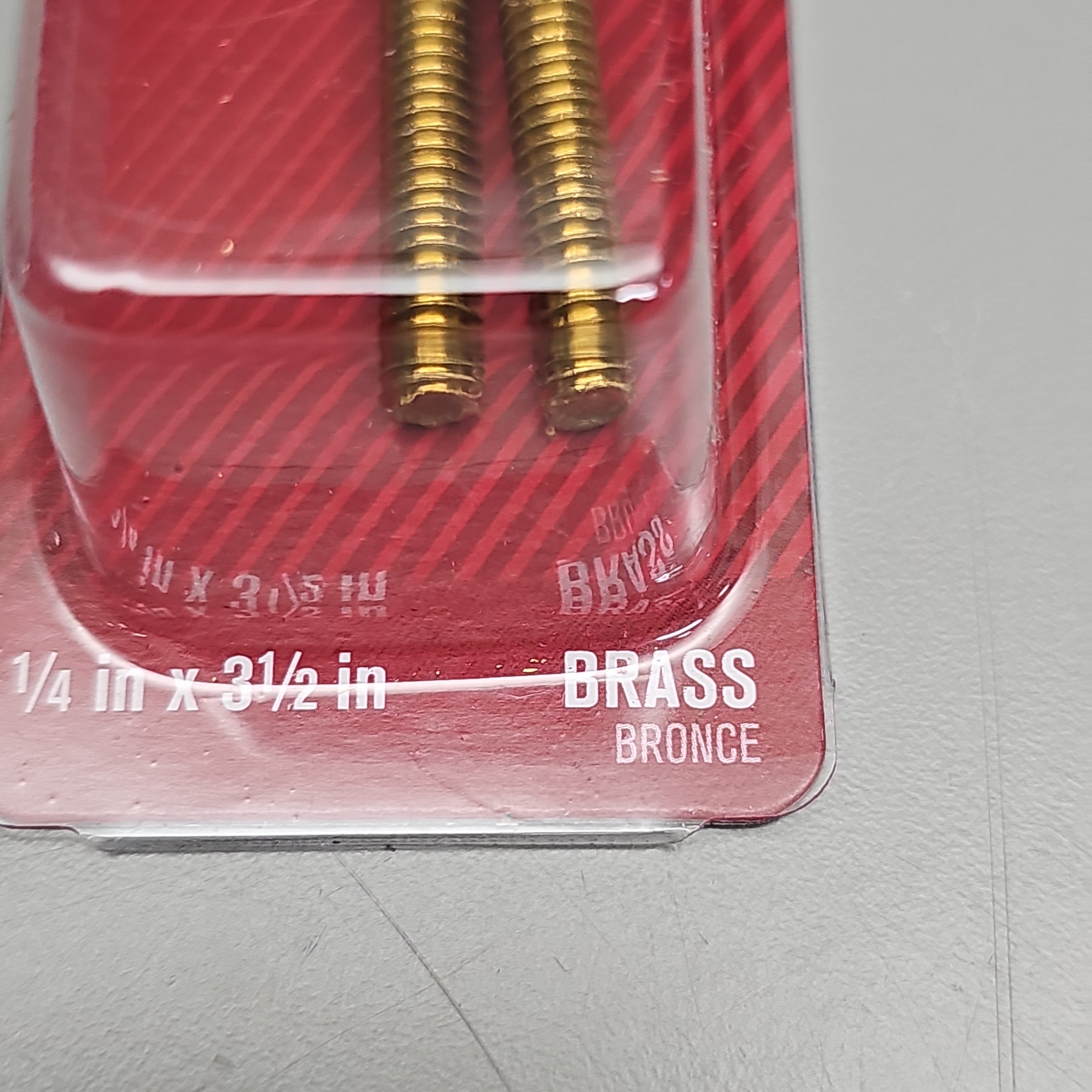 ACE HARDWARE Toilet Screw Set 12-Pk 1/4" x 3.5" Brass ACE835-161 41897 (New)
