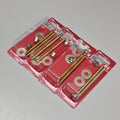 ACE HARDWARE Toilet Screw Set 4-Pk 1/4" x 3.5" Brass ACE835-161 41897 (New)