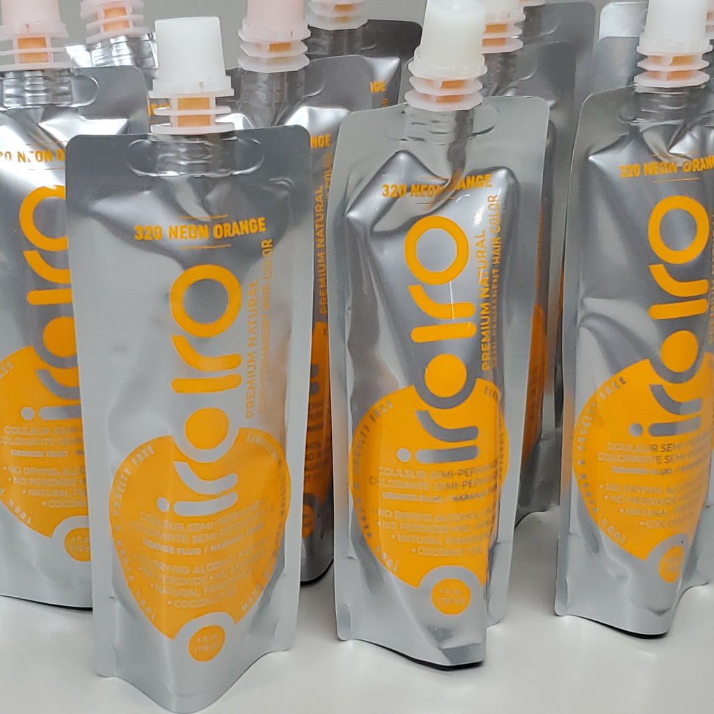 IROIRO 12 PK! Premium Natural 320-Neon Orange Semi Permanent Hair Color 4 fl oz (New)