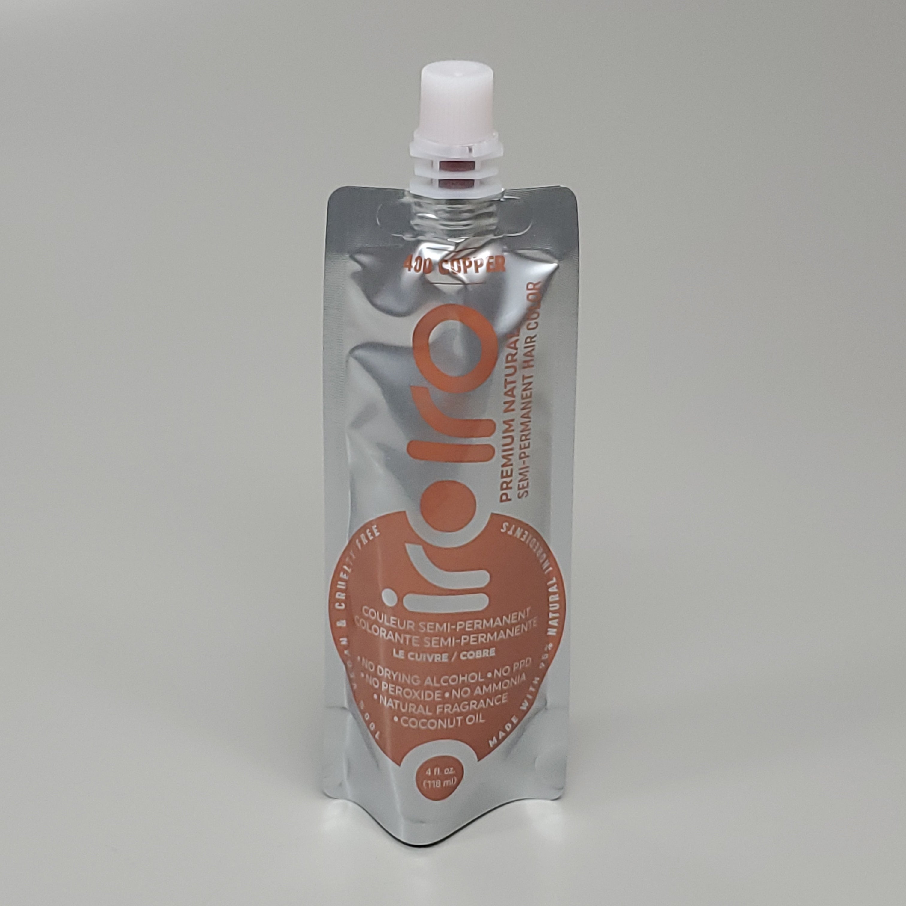 IROIRO 12 PK! Premium Natural 400-Copper Semi Permanent Hair Color 4 fl oz (New)