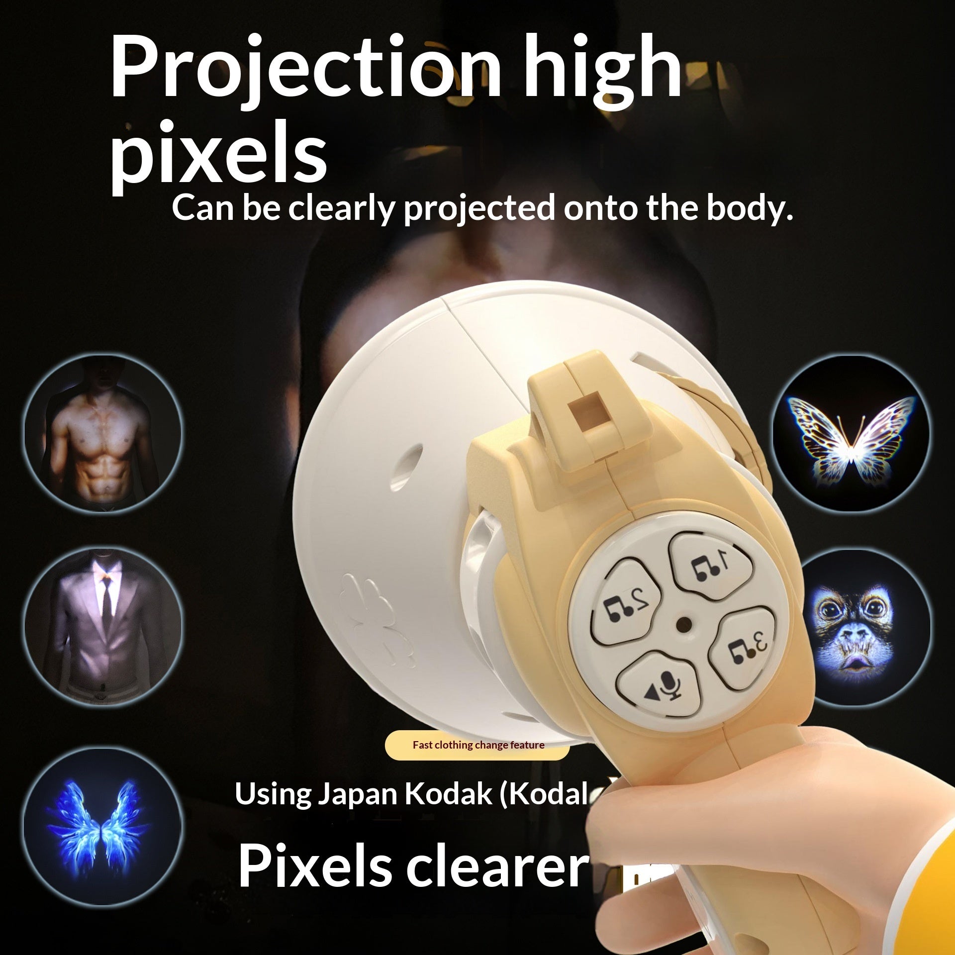 Prank Voice Toy A Disguise-changing Projection Speaker Gun