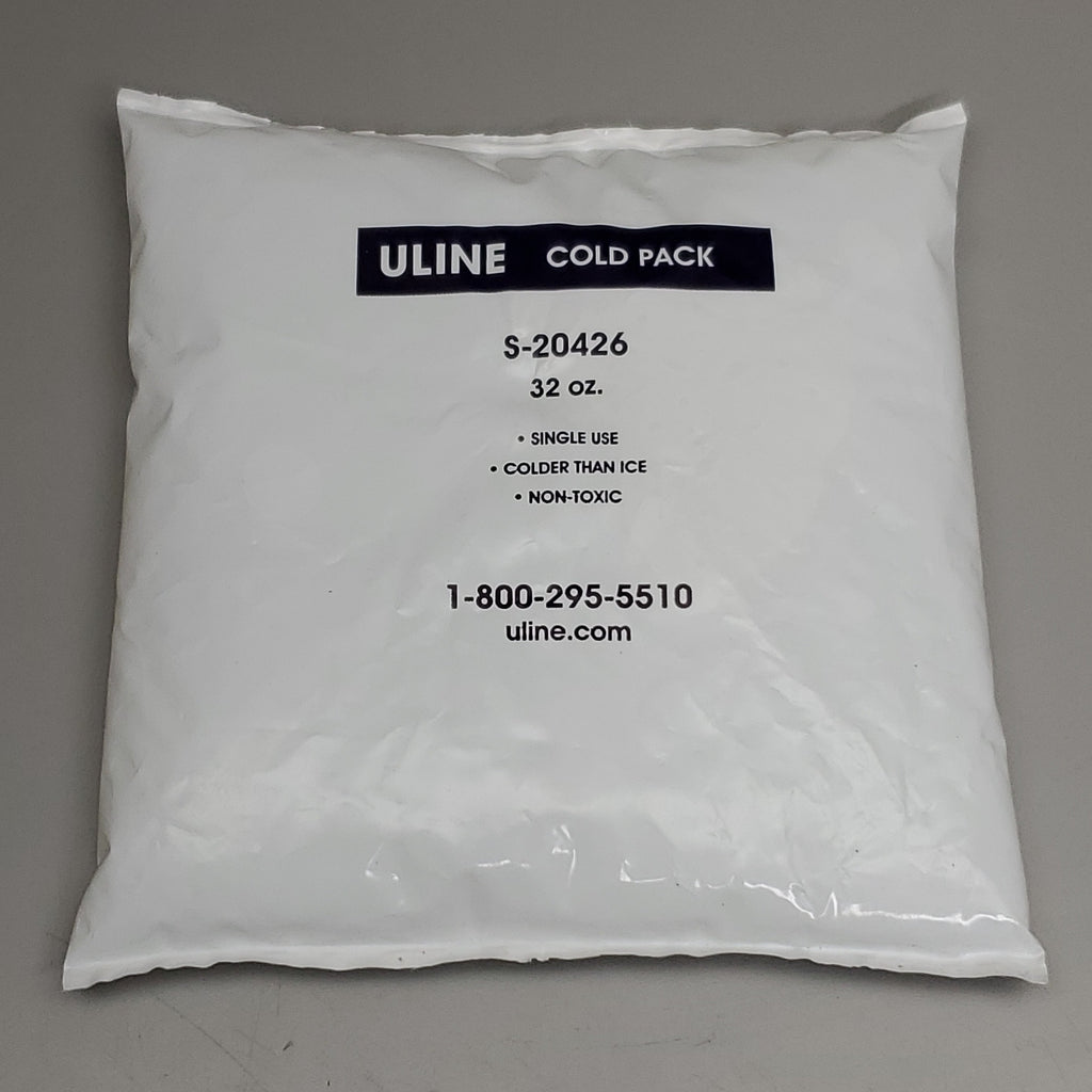 ULINE Case of 9 Single Use Cold Packs 32 oz, S-20426 (New)