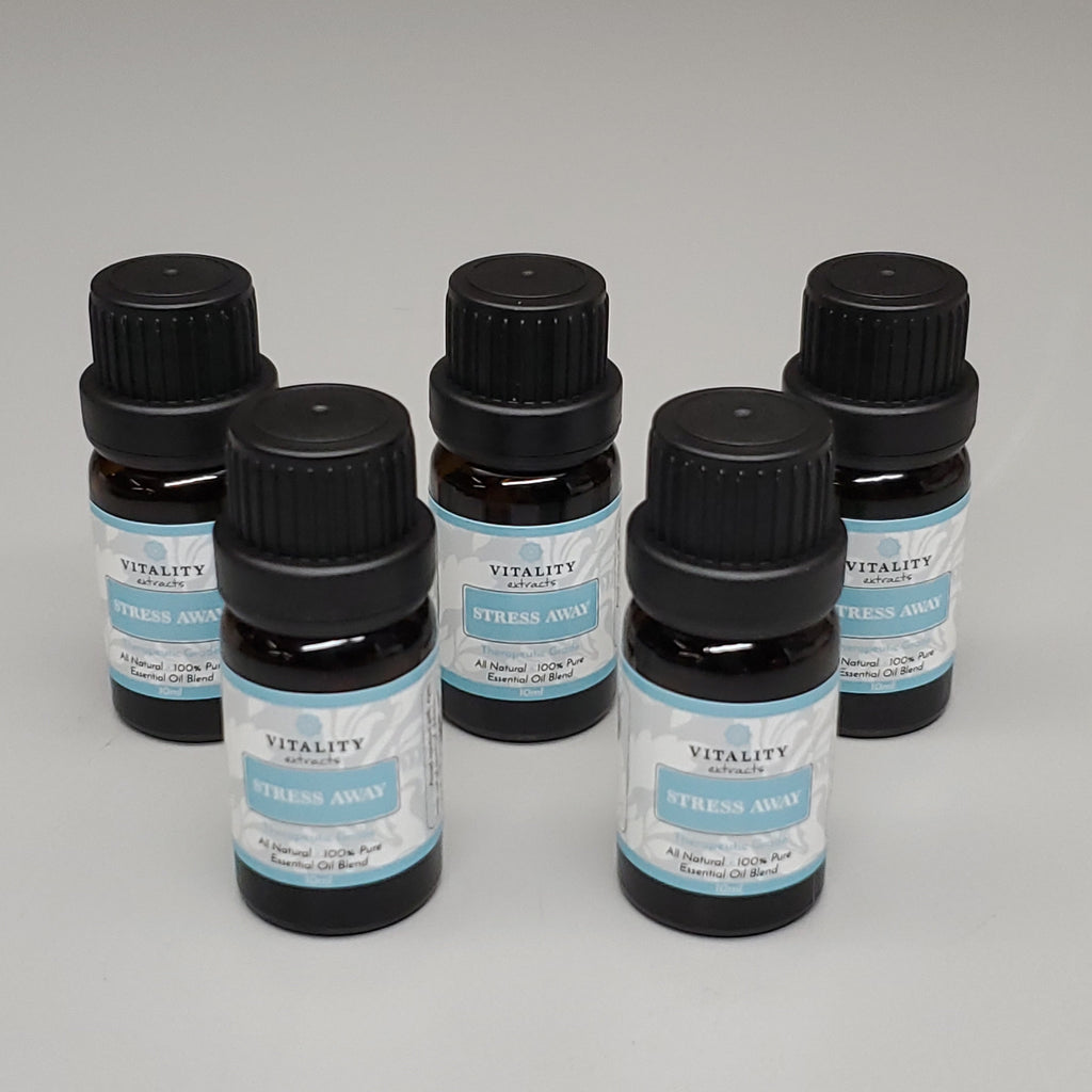 VITALITY 5 PK! Stress Away Essential Oil 10ml Amber