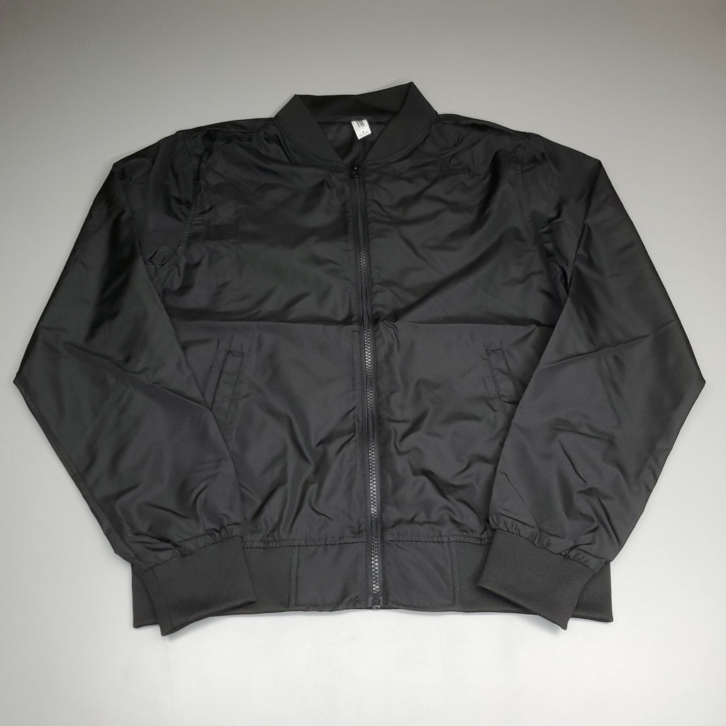 INDEPENDENT TRADING CO. Men's Lightweight Bomber Jacket Sz S Black (New)