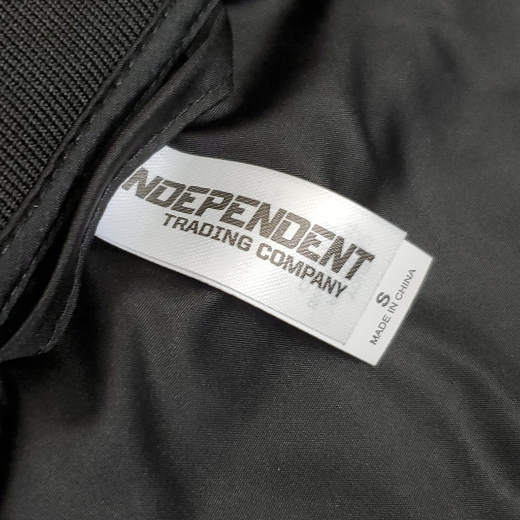 INDEPENDENT TRADING CO. Men's Lightweight Bomber Jacket Sz S Black (New)