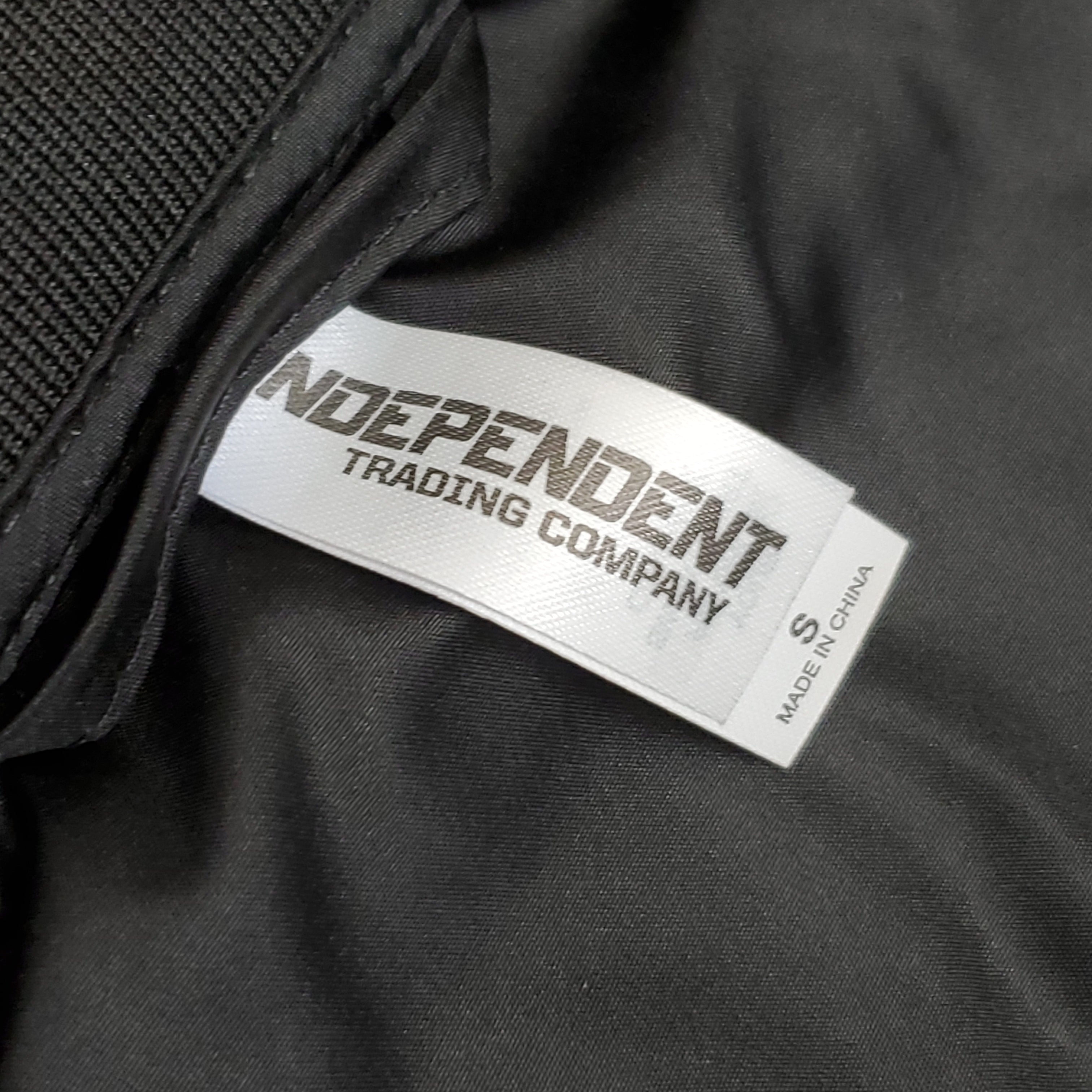 INDEPENDENT TRADING CO. Men's Lightweight Bomber Jacket Sz S Black (New)