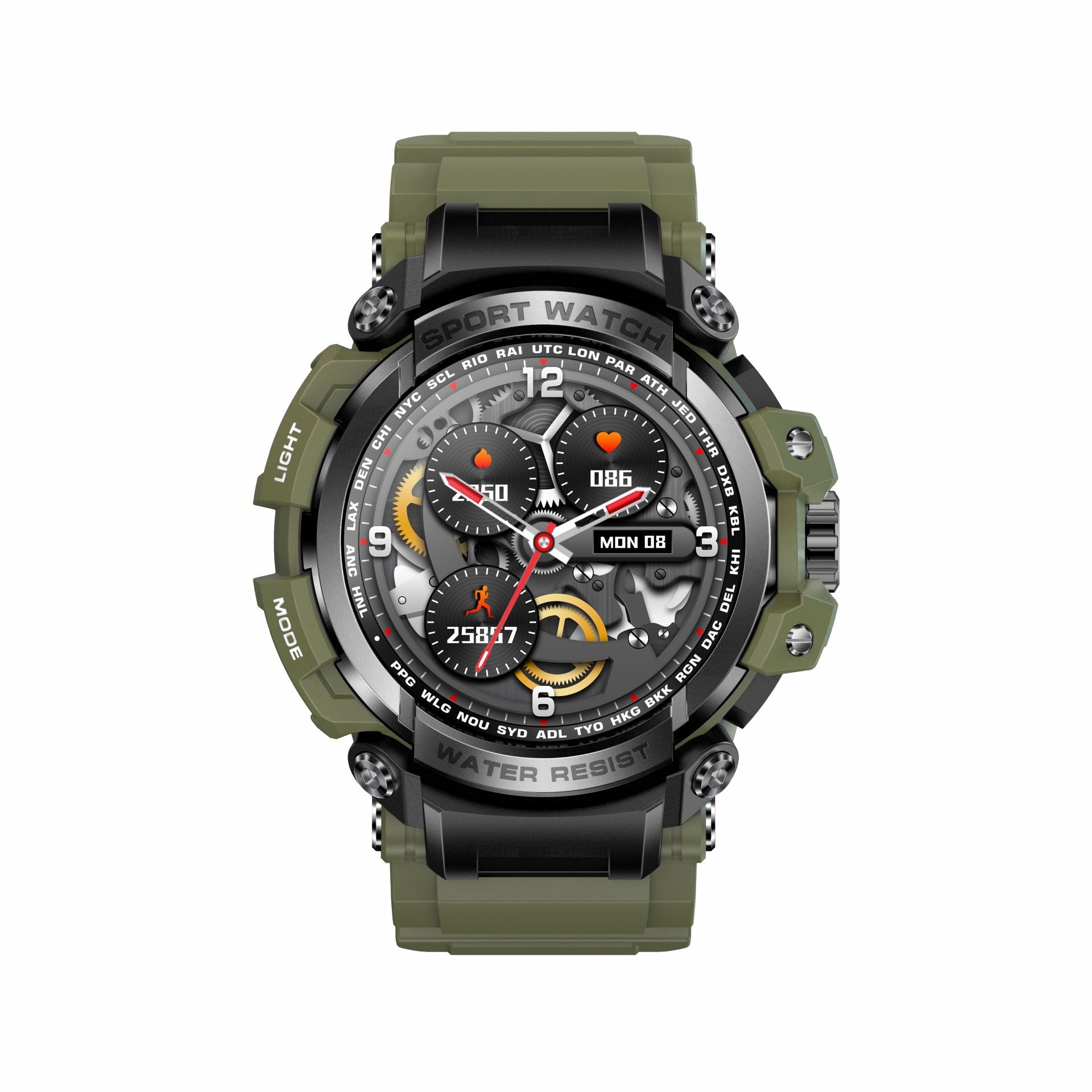 LC16 smartwatch Bluetooth call outdoor three defense heart rate monitoring smart watch