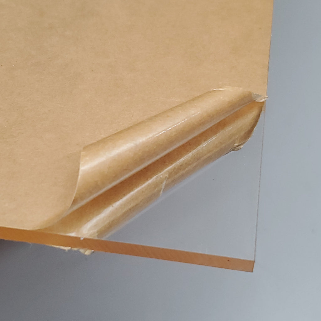 Clear Plexiglass Acrylic Plastic Piece .250 X 12" X 32" Paper Masked GS-43044540