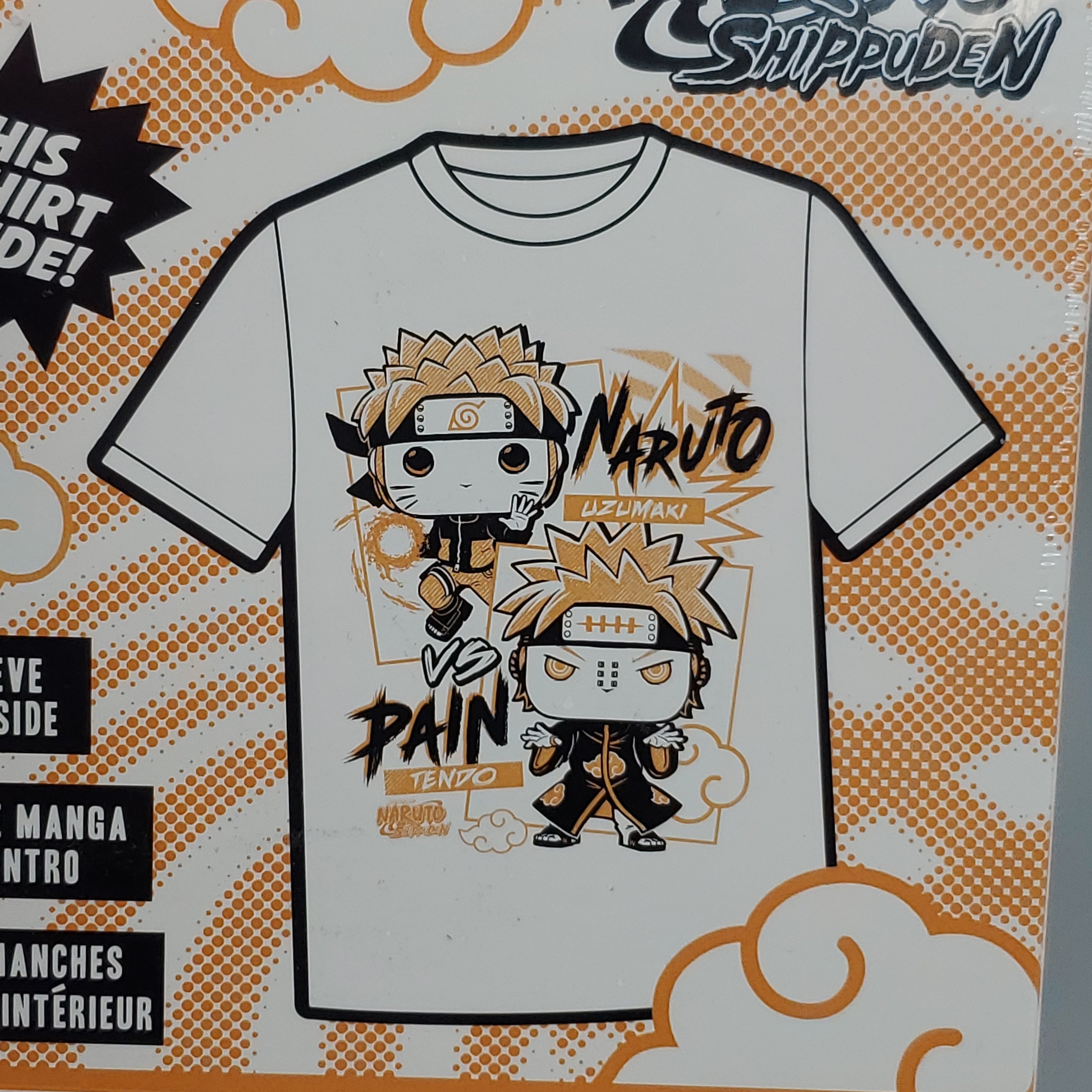 FUNKO Pop Naruto Shippuden Unisex T-Shirt SZ XL Naruto vs Pain Boxed Tee