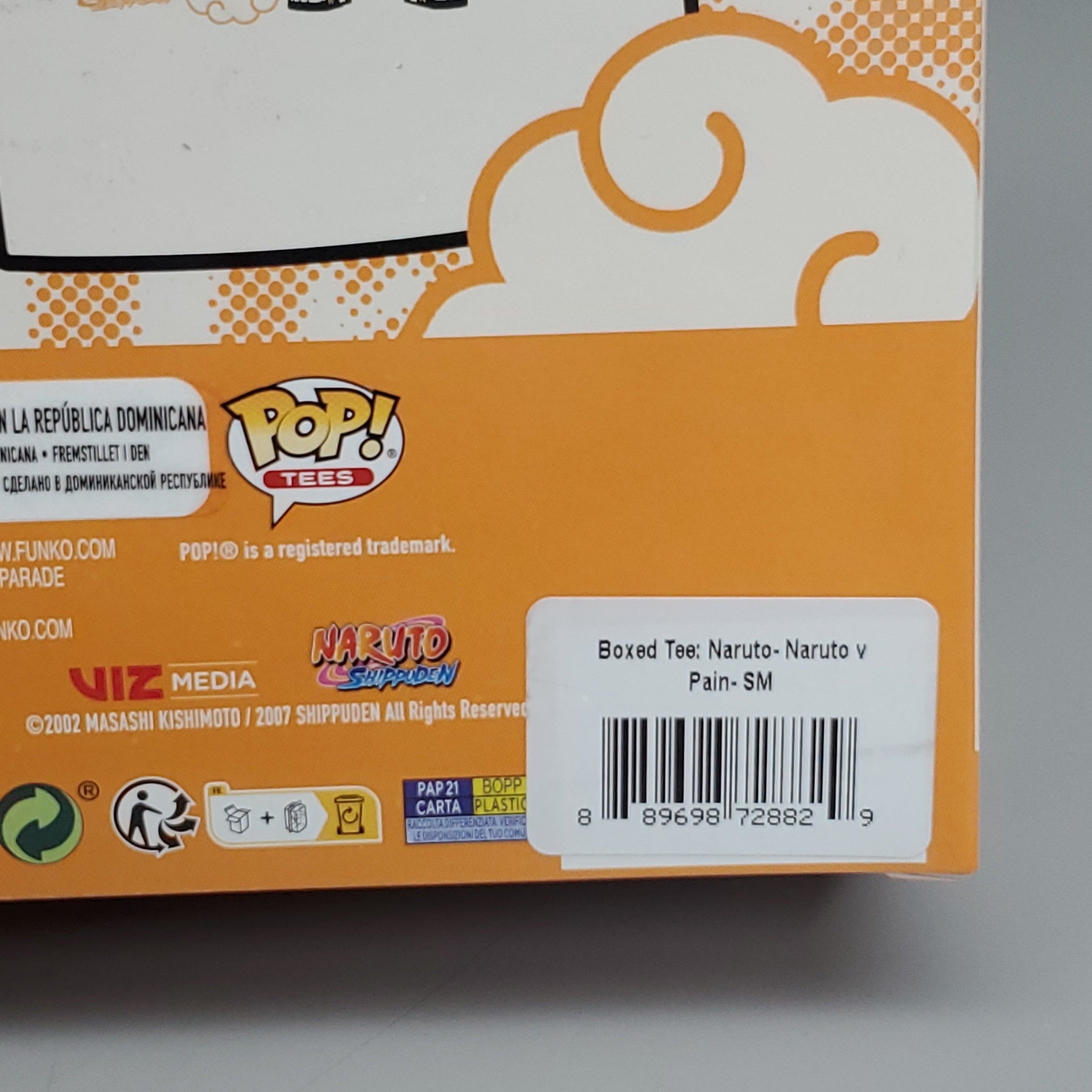 FUNKO Pop Naruto Shippuden Unisex T-Shirt SZ S Naruto vs Pain Boxed Tee