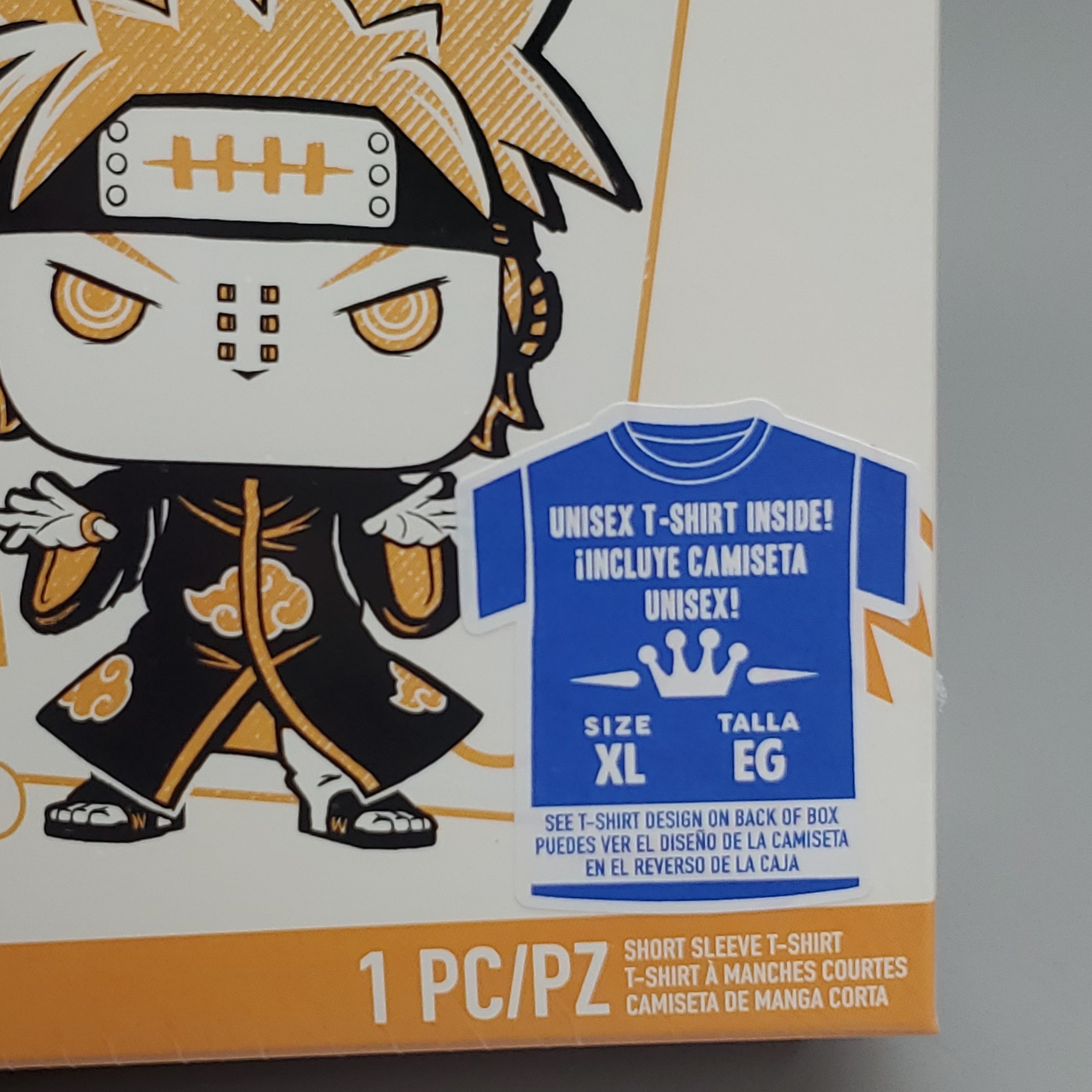 FUNKO Pop Naruto Shippuden Unisex T-Shirt SZ XL Naruto vs Pain Boxed Tee