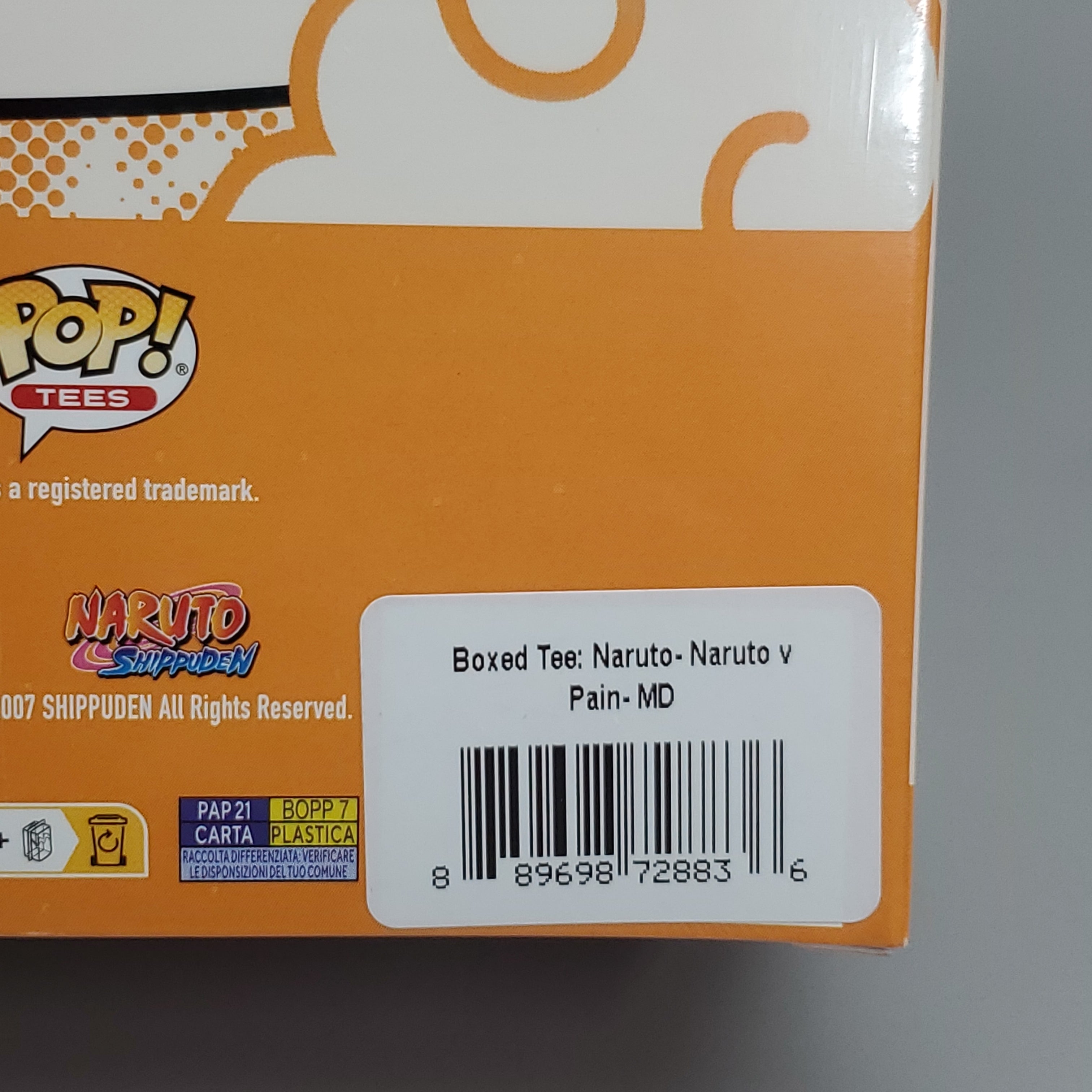 FUNKO Pop Naruto Shippuden Unisex T-Shirt SZ M Naruto vs Pain Boxed Tee