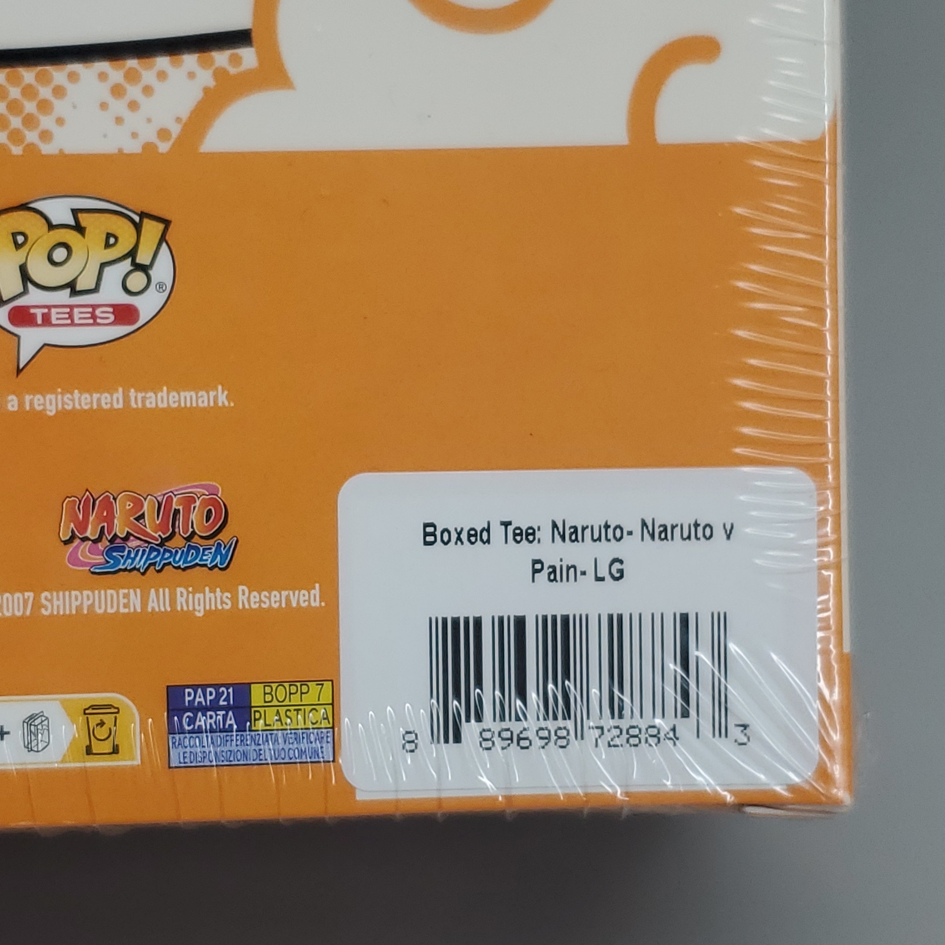 FUNKO Pop Naruto Shippuden Unisex T-Shirt SZ L Naruto vs Pain Boxed Tee