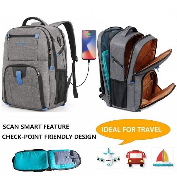 17.3 Inch USB Charging Laptop Briefcase/Backpack