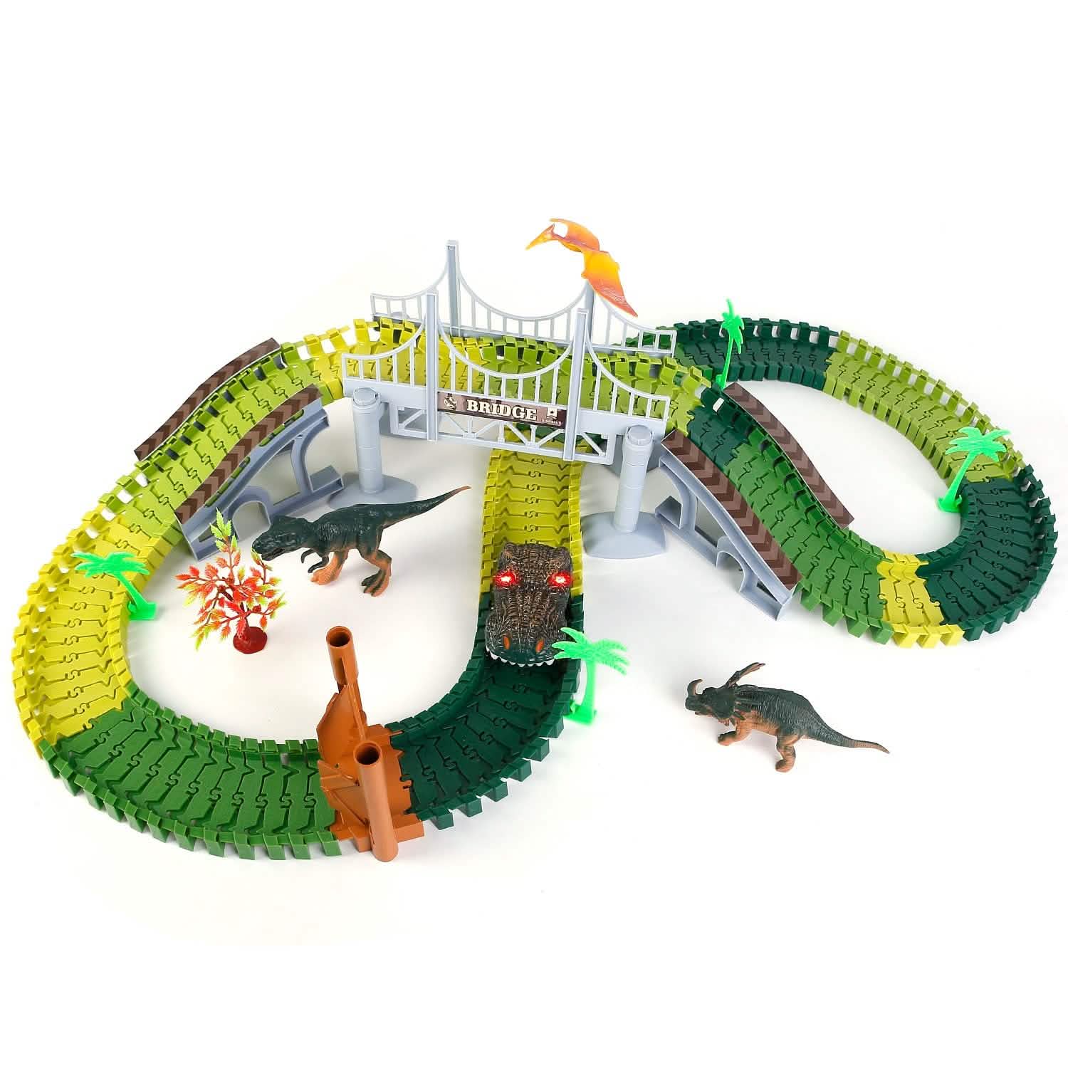 175-Piece: Dinosaur Race Track Set