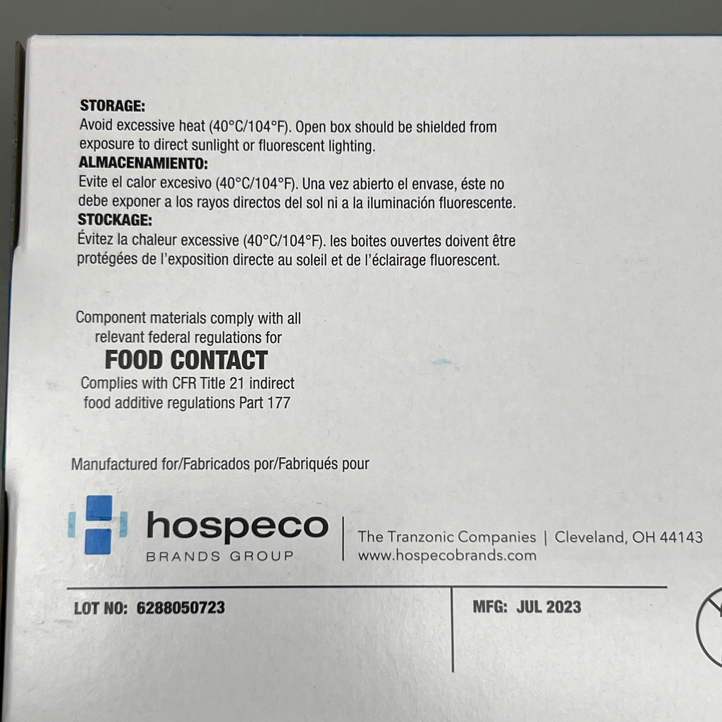 HOSPECO NPF (1,000 PACK) Nitrile Powder Free Exam Gloves Sz M Blue GL-N106FM