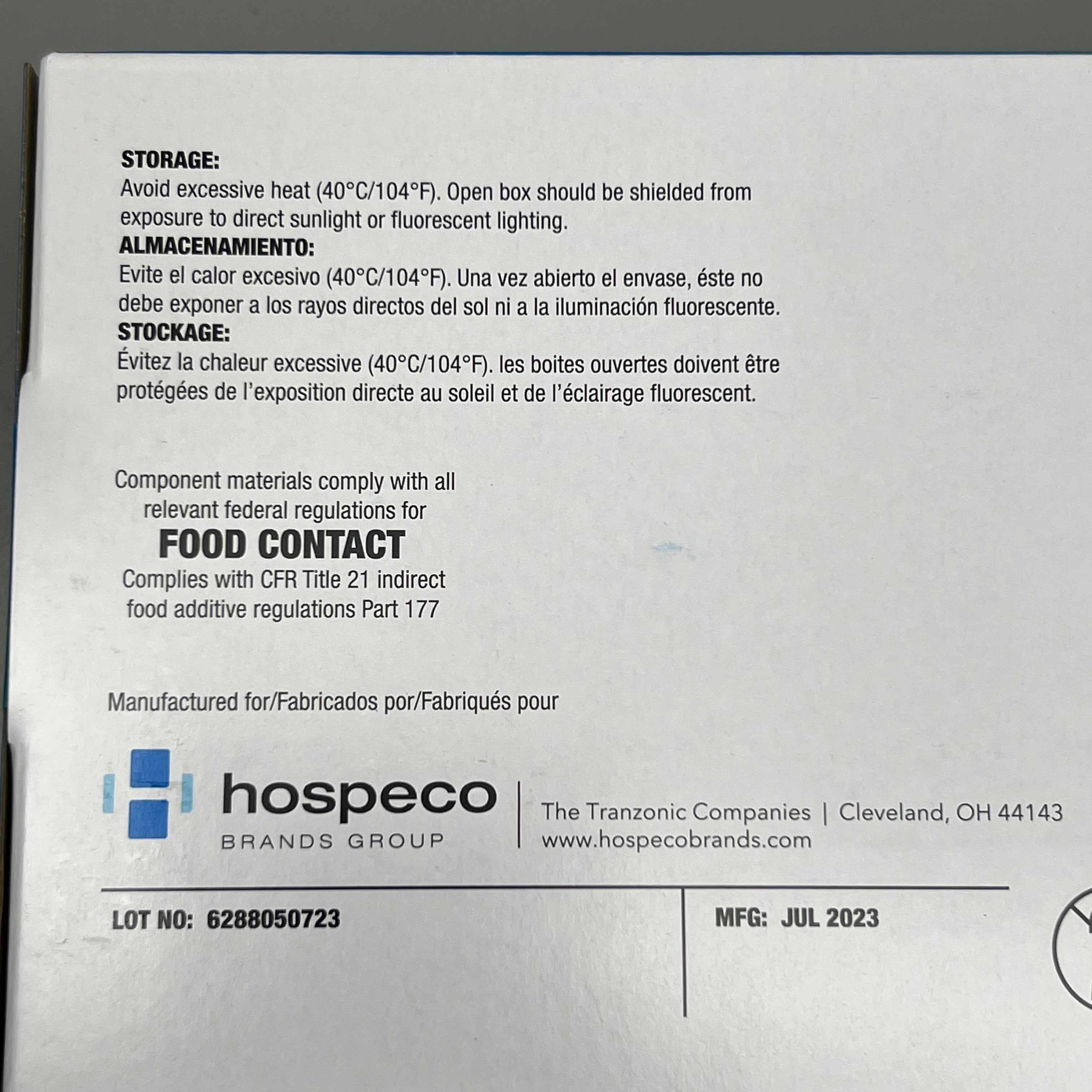 HOSPECO NPF (1,000 PACK) Nitrile Powder Free Exam Gloves Sz S Blue GL-N106FS
