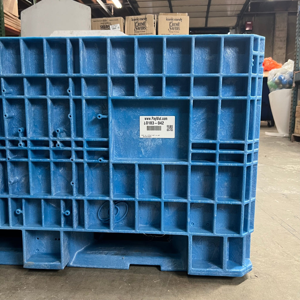ZA@ ORBIS BULKPAK HDR Bulk Pallet Container Blue  HDRS4845-24-6 & DKBLUFXD WALL