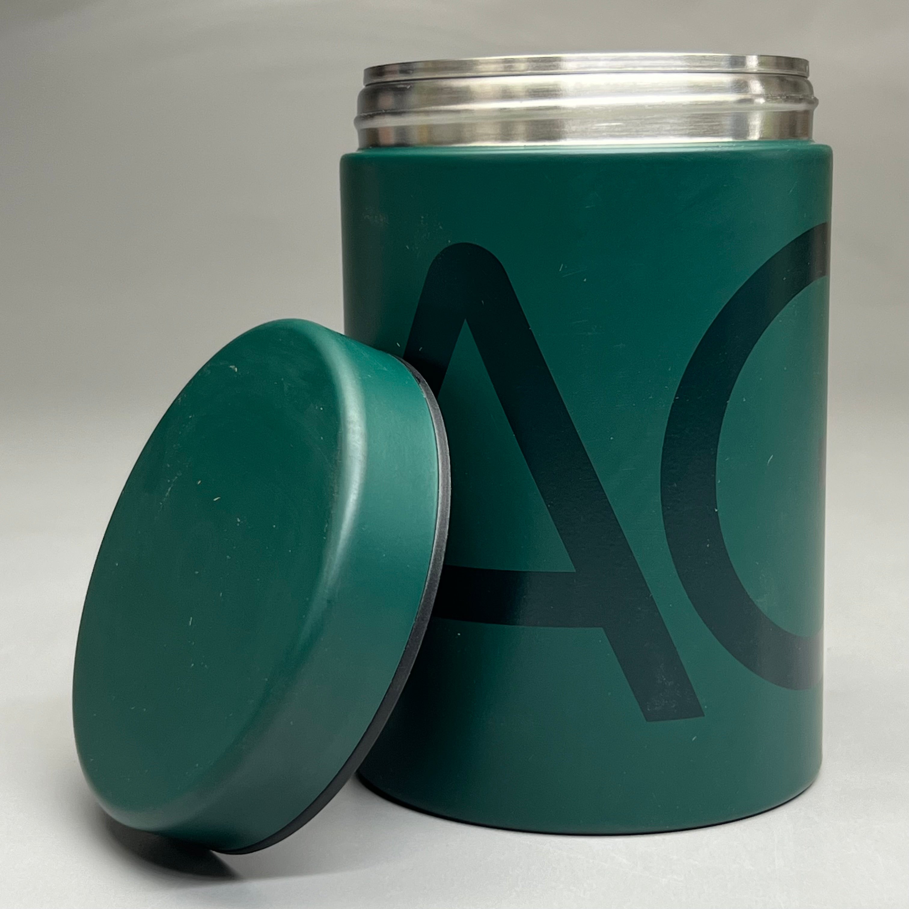 ZA@ ATHLETIC GREENS Jar/Lid Storage Container Pre Workout Canister (New)