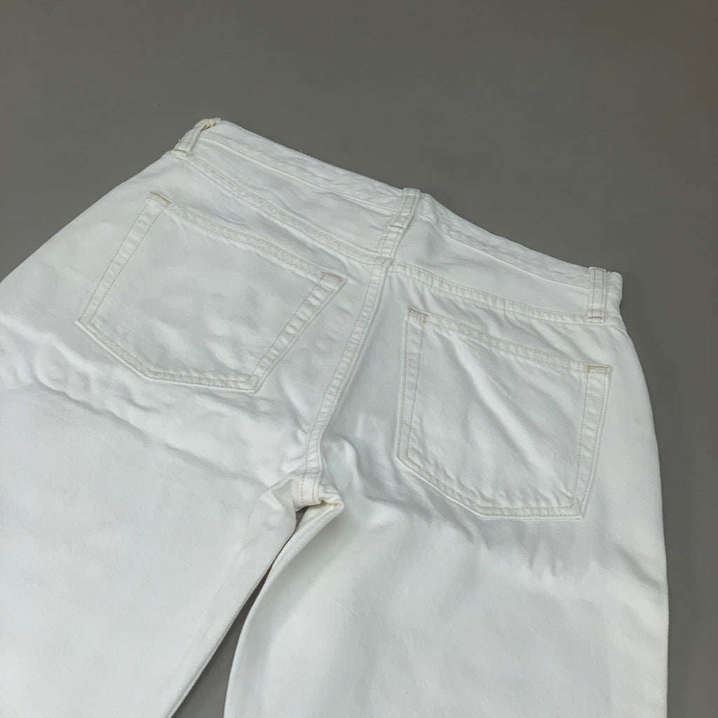 ETICA Tyler High Waist Straight Leg Ankle jeans Vintage White Size 28 EW180114A