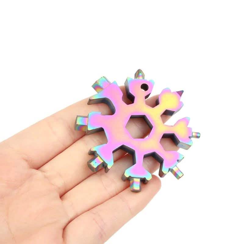 18-in-1 Multi-Tool Stainless Steel Snowflake-Shaped Tool