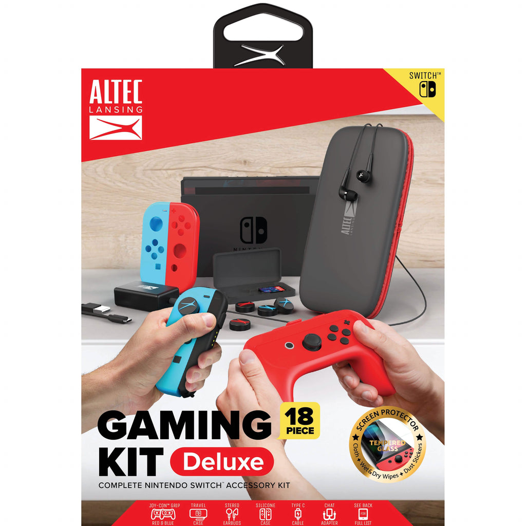 18-Pieces Set: Altec Lansing Nintendo Switch Kit