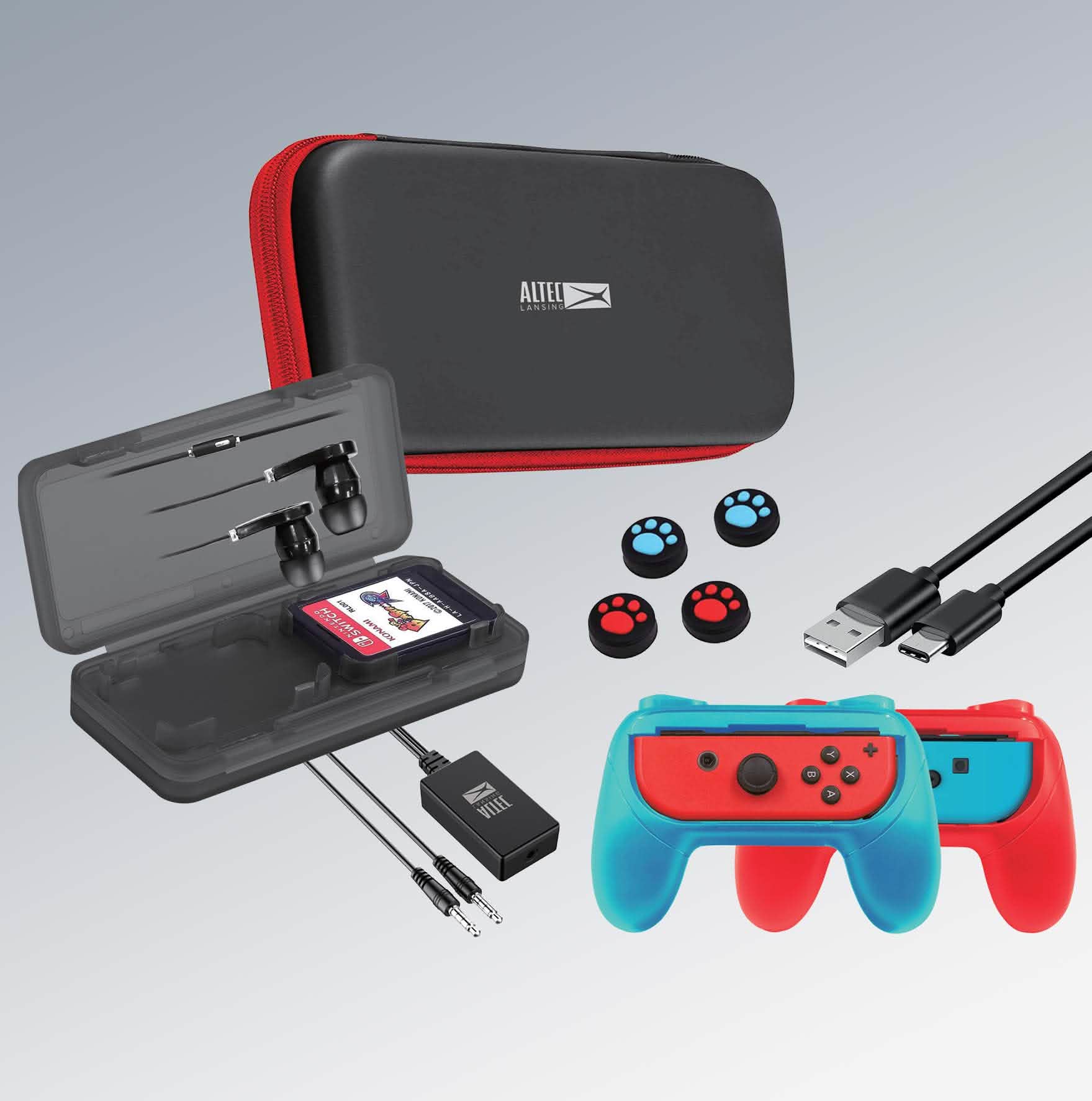 18-Pieces Set: Altec Lansing Nintendo Switch Kit