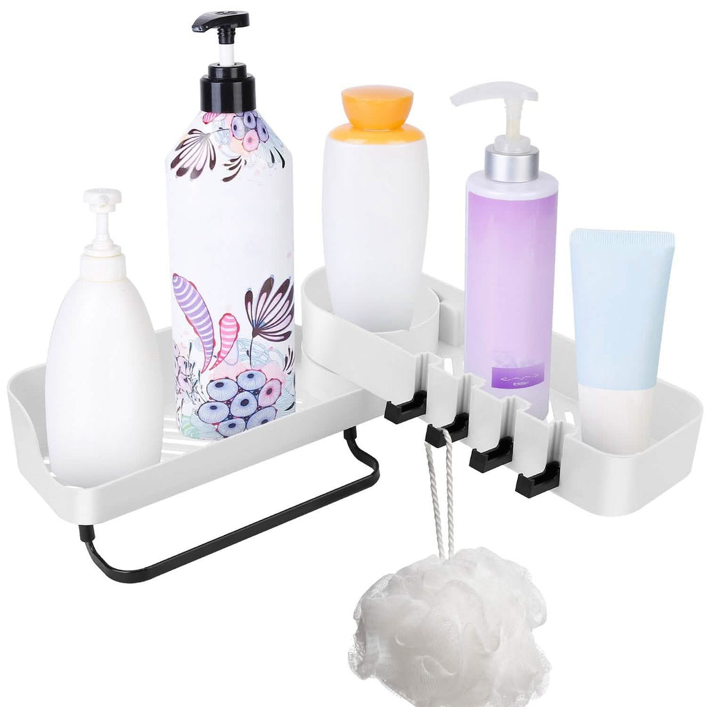 180° Rotatable Bathroom Corner Caddy Shelf