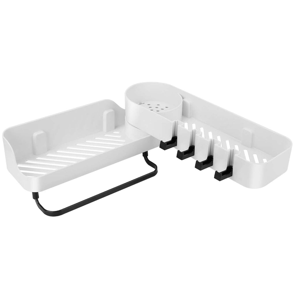 180° Rotatable Bathroom Corner Caddy Shelf