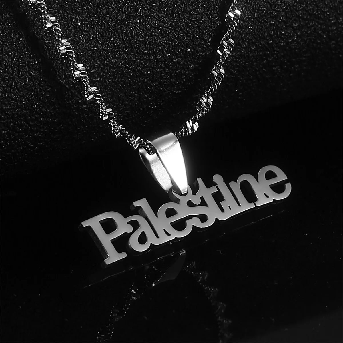 Palestine Vintage Stainless Steel Pendant Chain Necklace Arab African Men's and Women's Fashion Stainless Steel