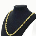 18k Diamond Cut Rope Chain Necklace 5MM