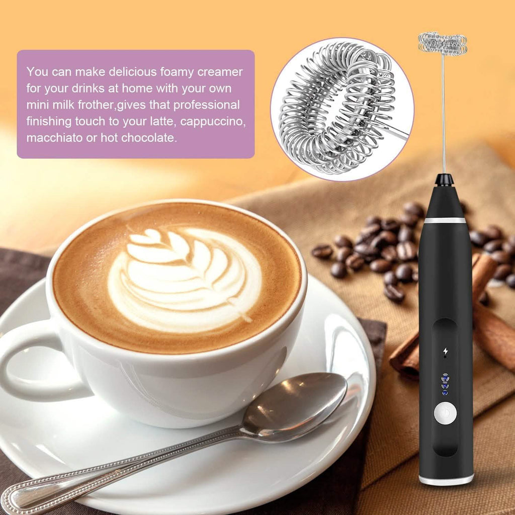 19-Pack: USB Electric Milk Coffee Frother Pitcher Set