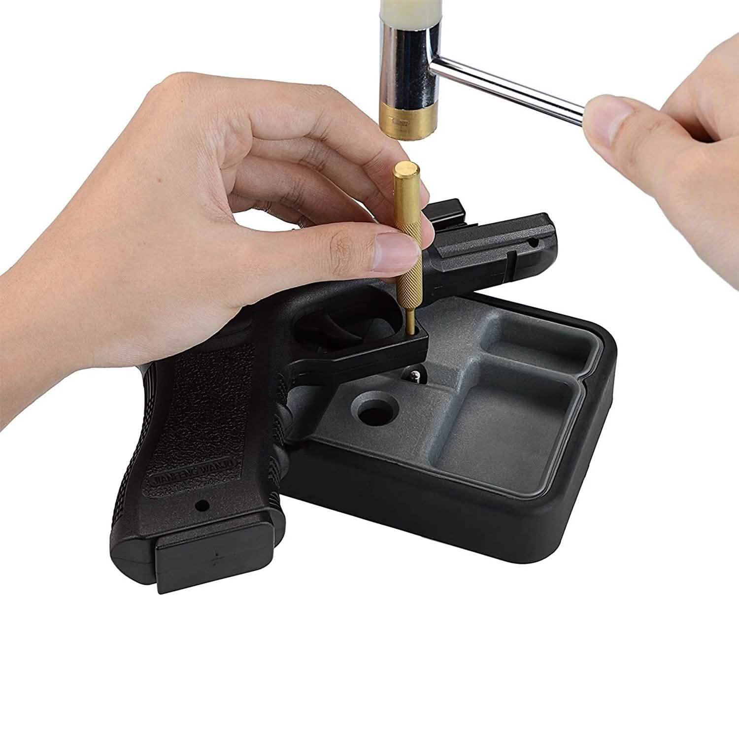 19-Piece: Hammer Punch Set Drift Pin Punch Kit with Portable Storage Box